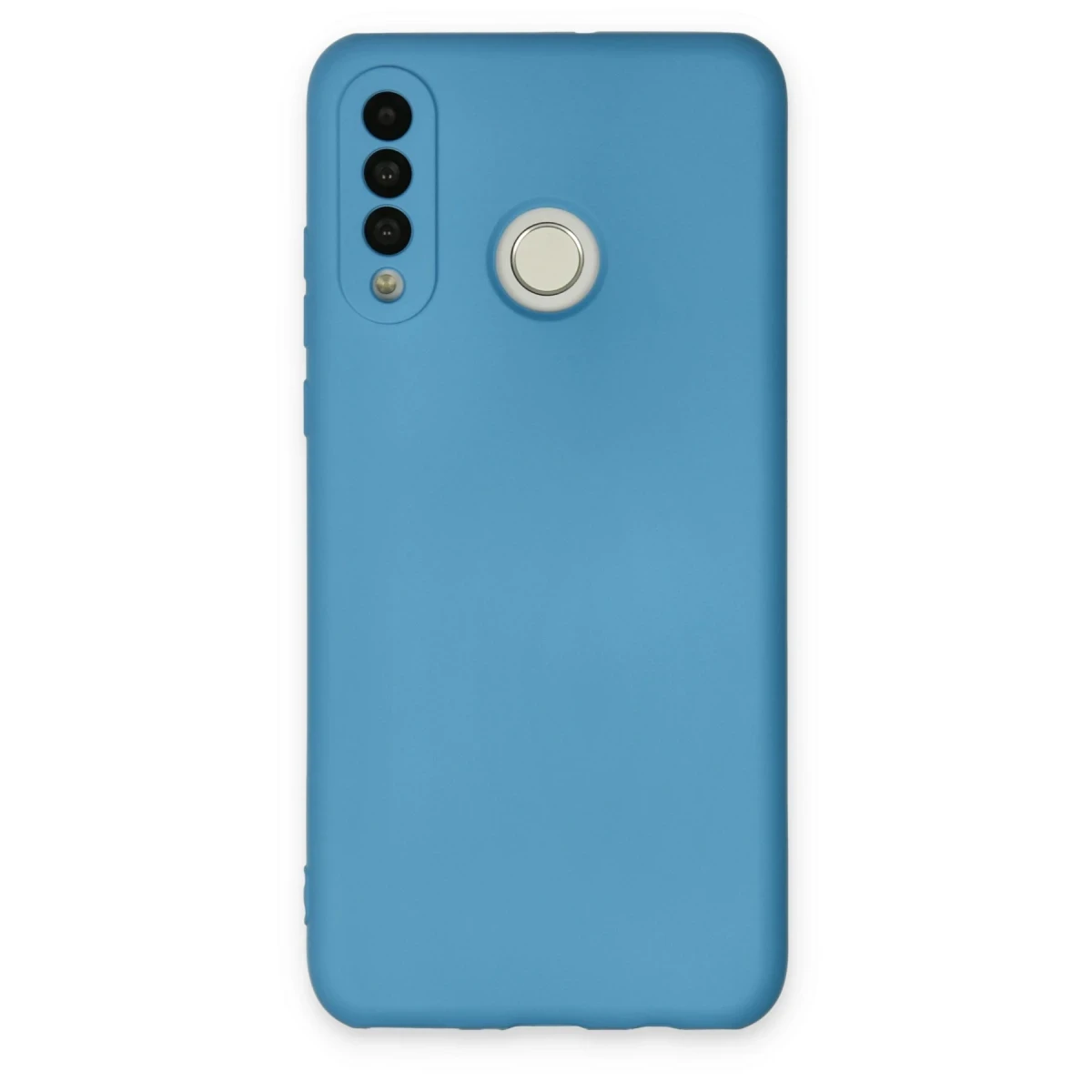 Newface Huawei P30 Lite Kılıf Nano içi Kadife Silikon - Mavi