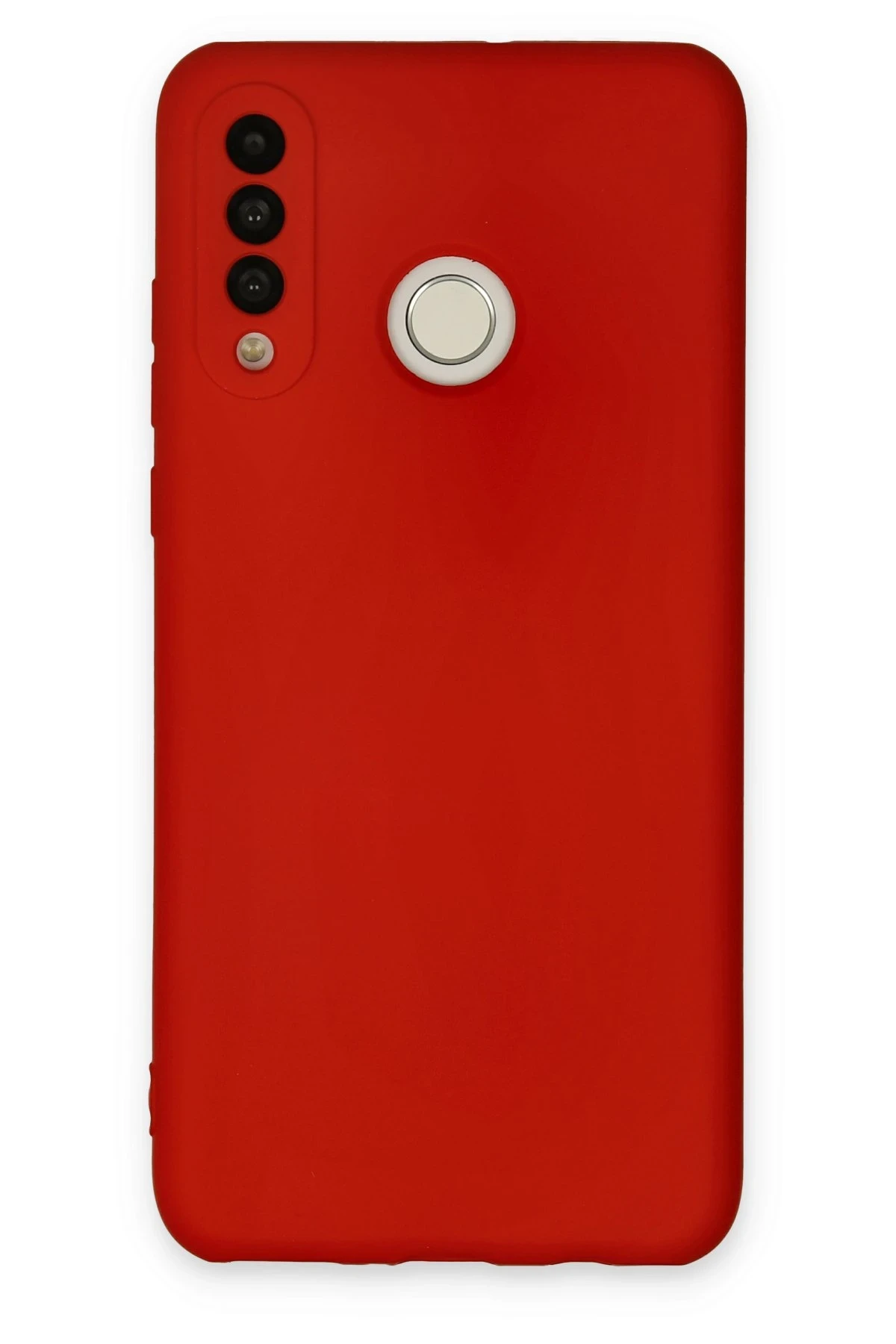 Newface Huawei P30 Lite Kılıf Nano içi Kadife Silikon - Kırmızı