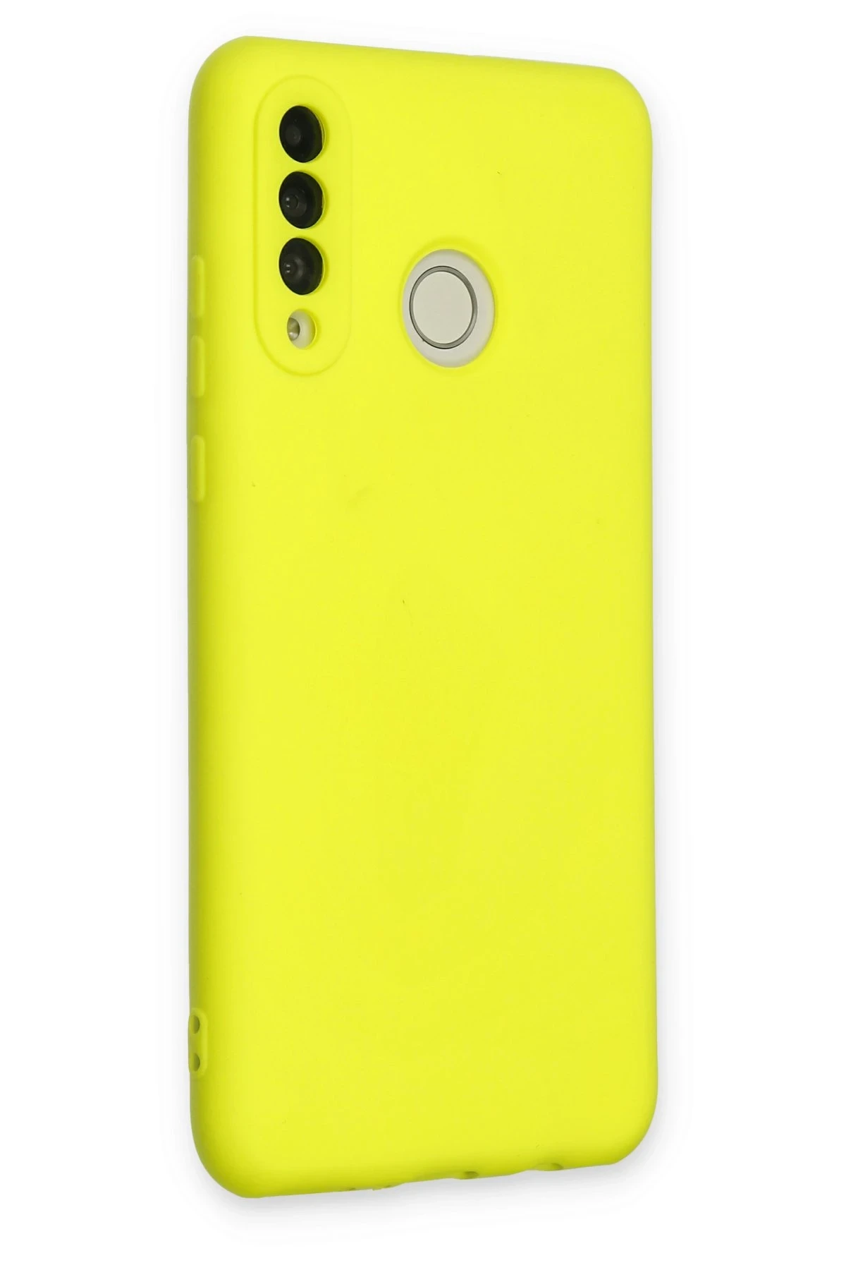 Newface Huawei P30 Lite Kılıf Nano içi Kadife Silikon - Sarı