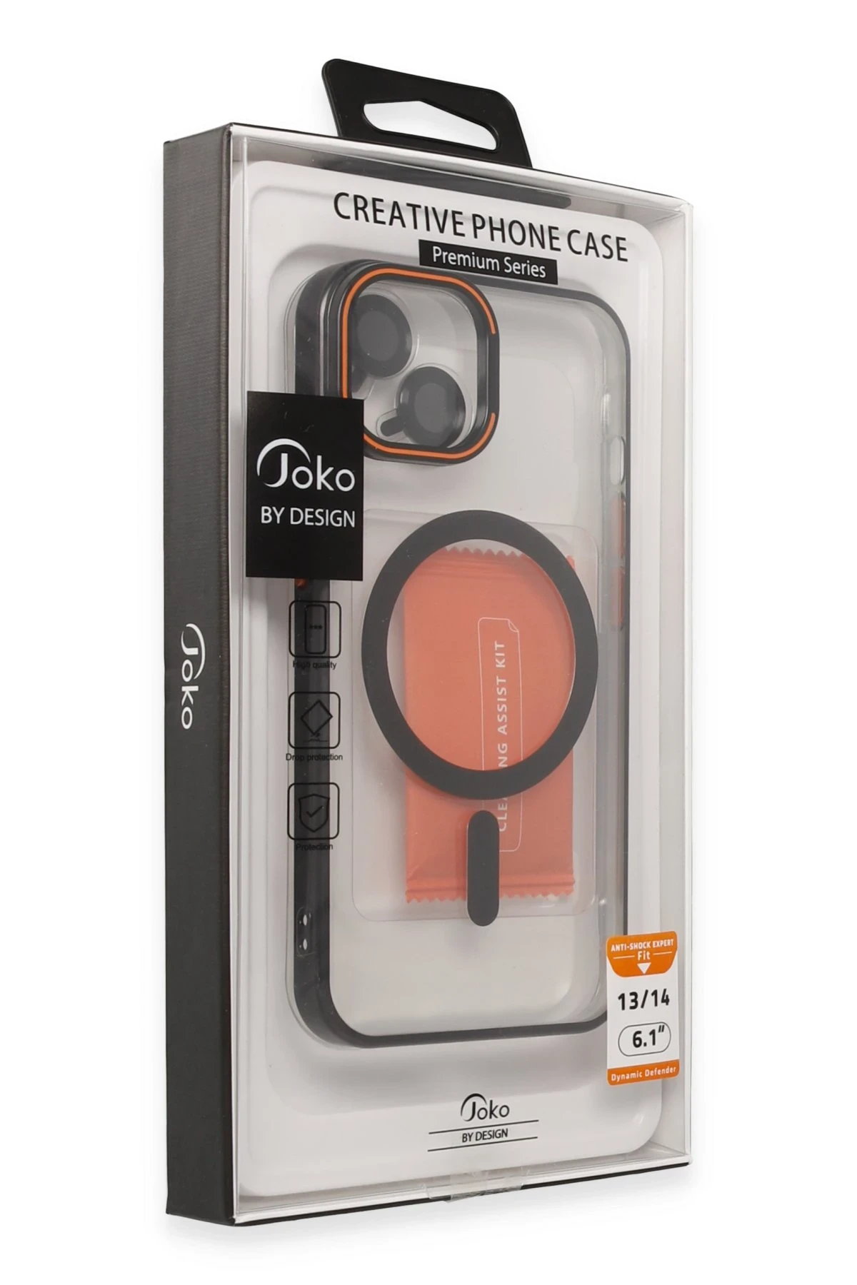 Joko Apple iPhone 14 Crown Lens Standlı Magsafe Kapak - Siyah — görsel 2