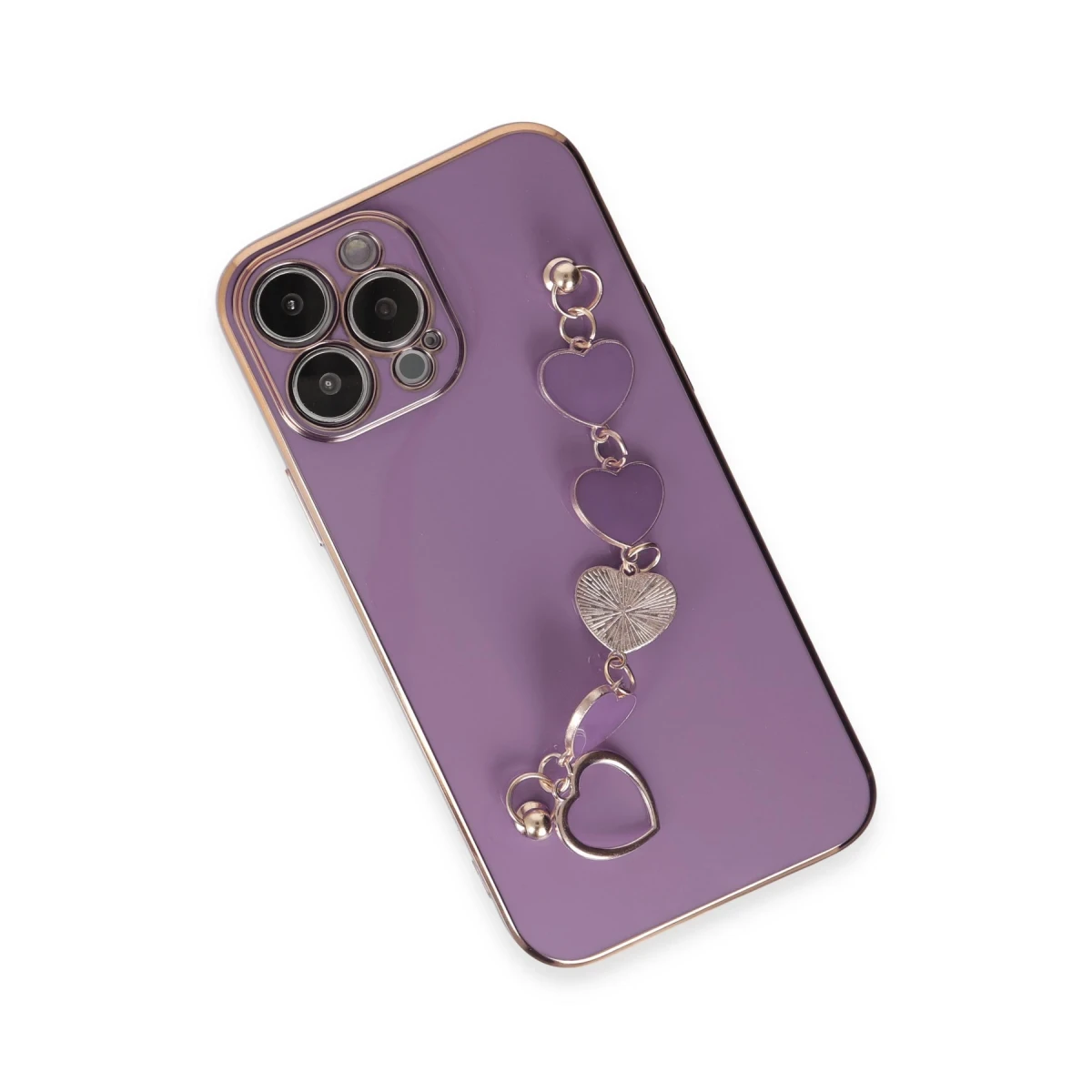 Newface Apple iPhone 14 Pro Kılıf Esila Silikon - Mor