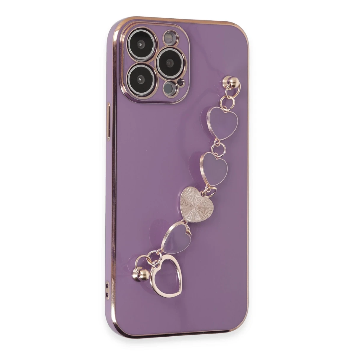 Newface Apple iPhone 14 Pro Kılıf Esila Silikon - Mor