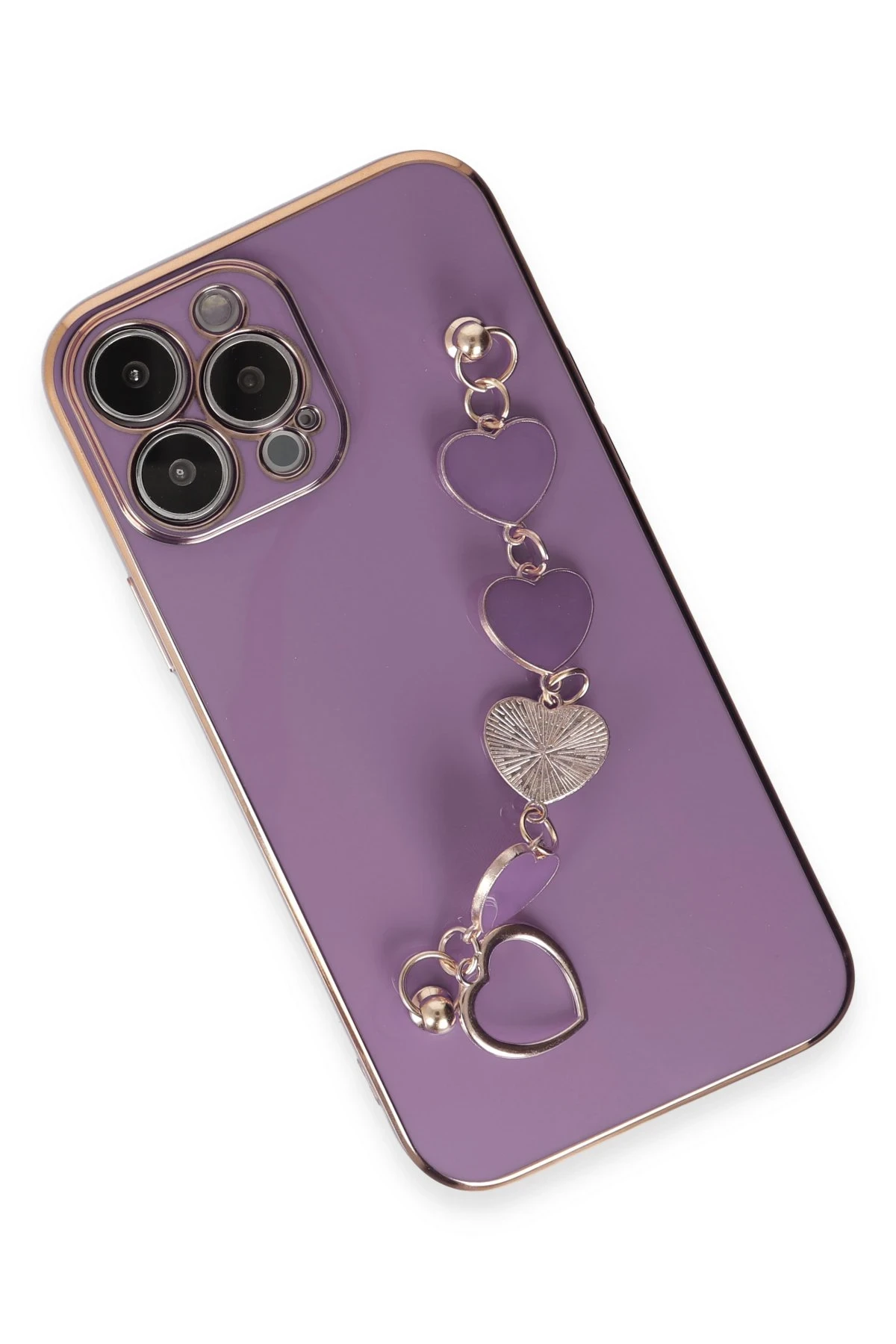 Newface iPhone 13 Pro Kılıf Esila Silikon - Mor