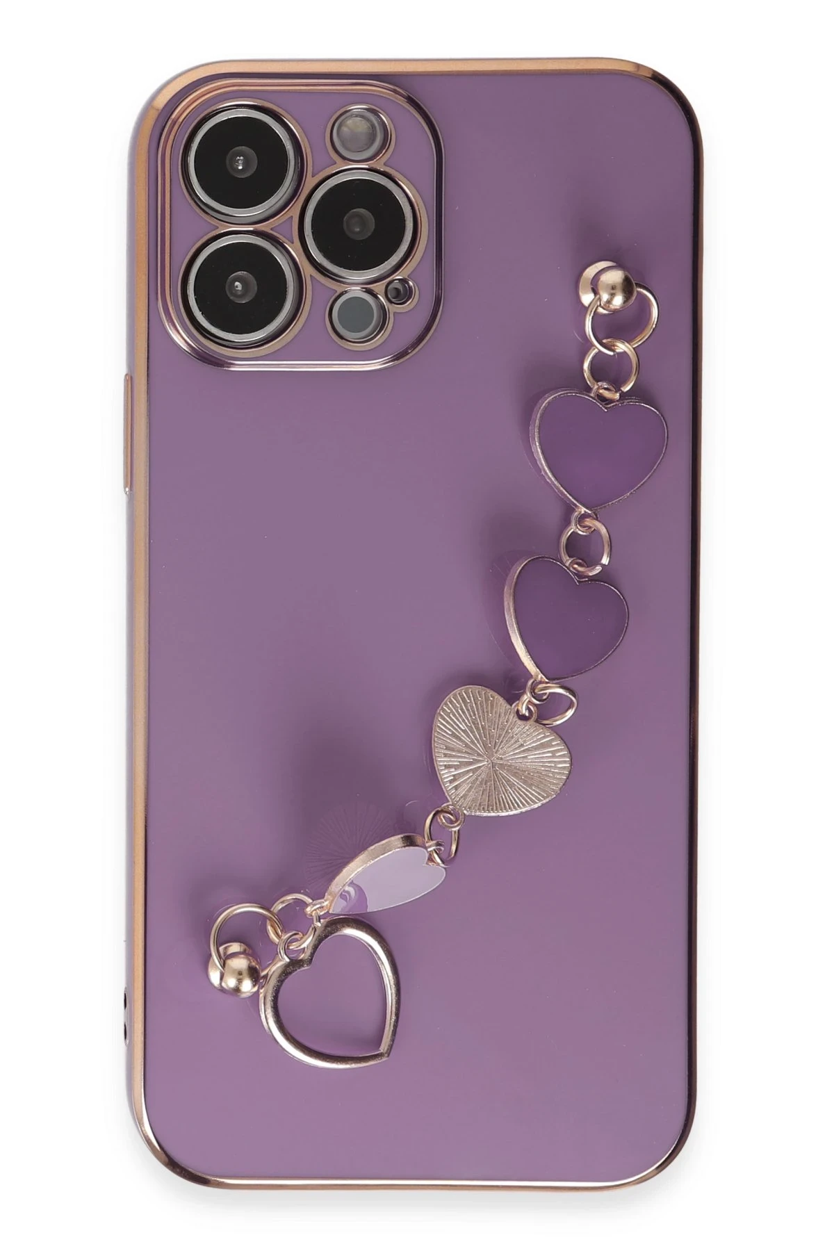 Newface iPhone 14 Pro Max Kılıf Esila Silikon - Mor
