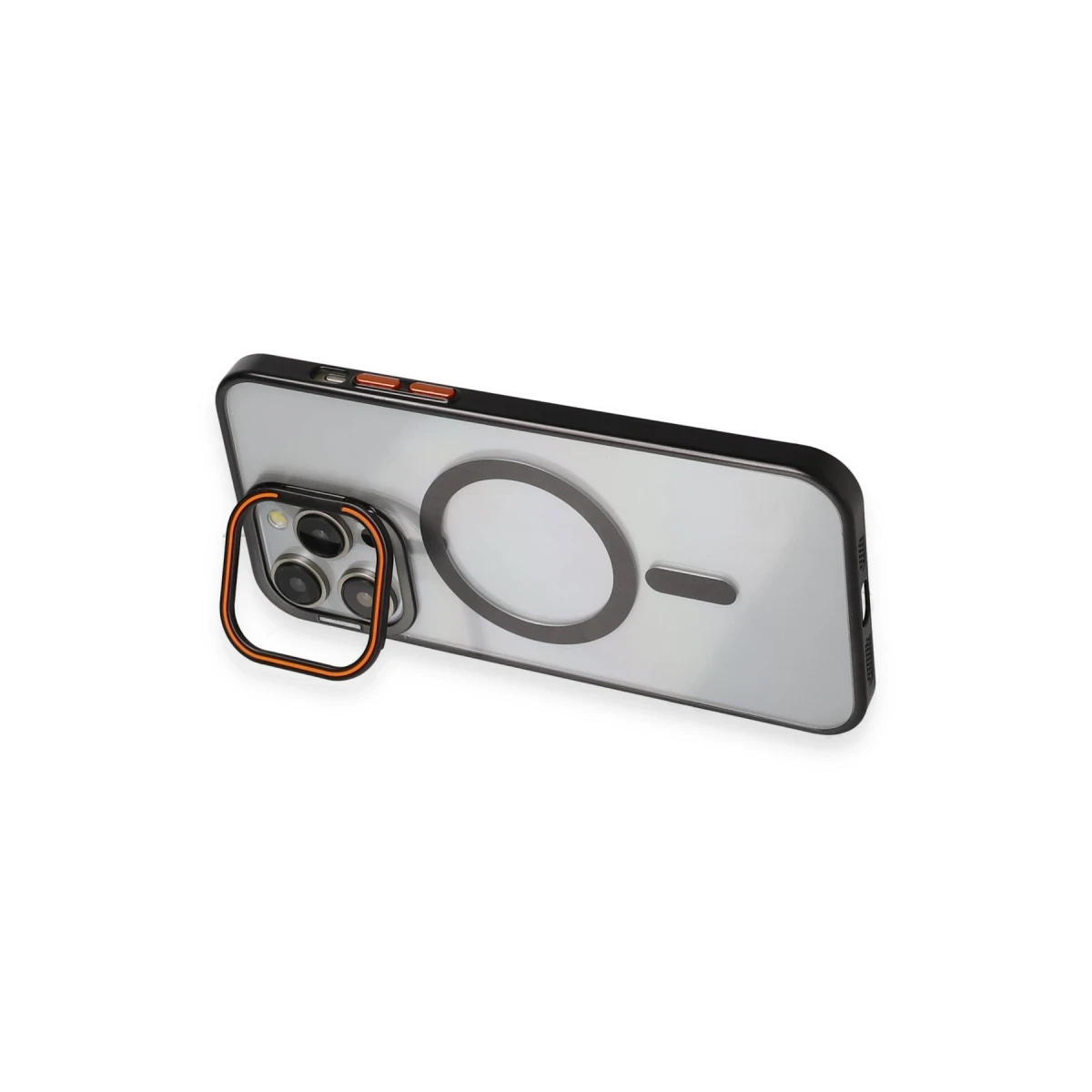 Joko Apple iPhone 14 Pro Crown Lens Standlı Magsafe Kapak - Siyah — görsel 6