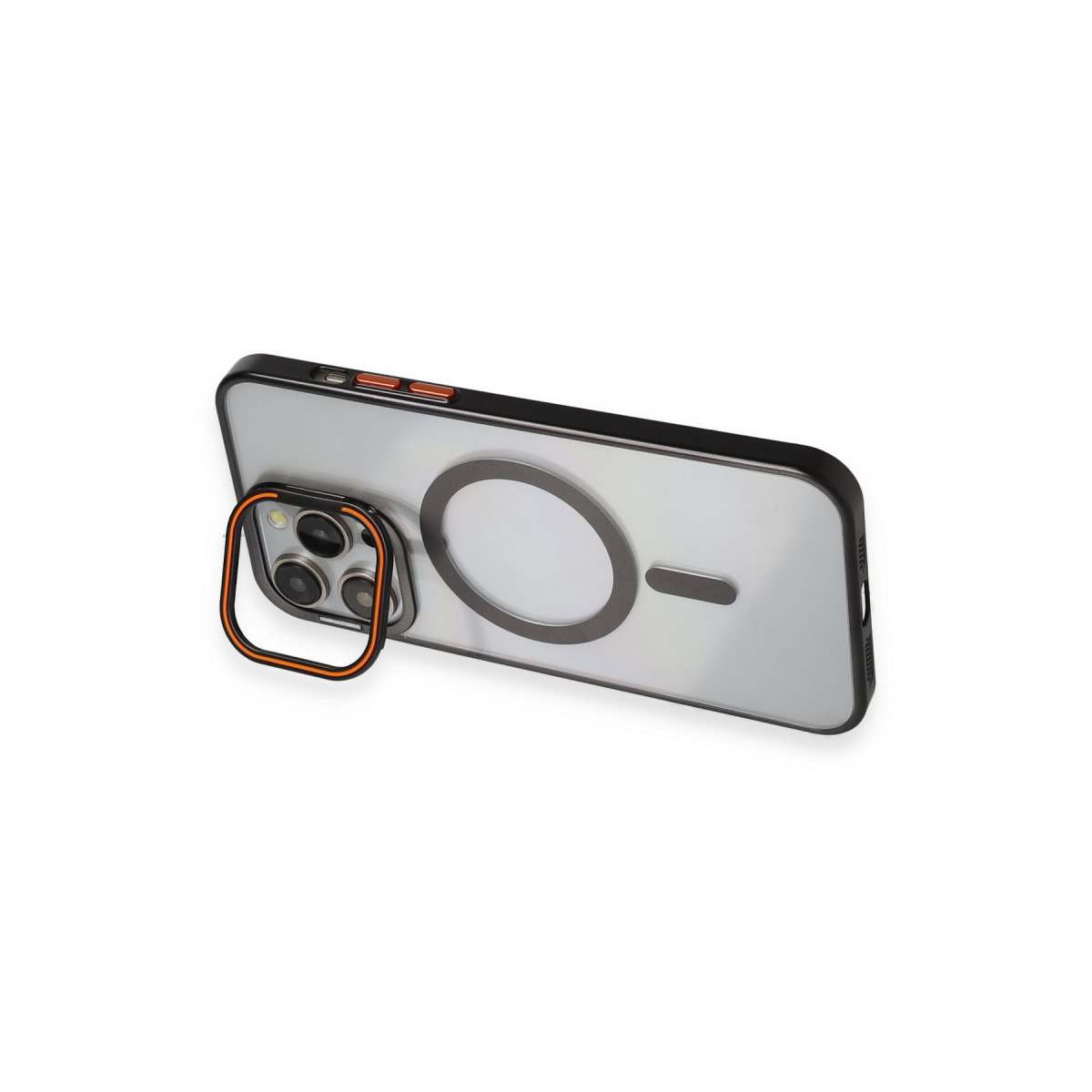 Joko Apple iPhone 14 Pro Crown Lens Standlı Magsafe Kapak - Siyah — görsel 9