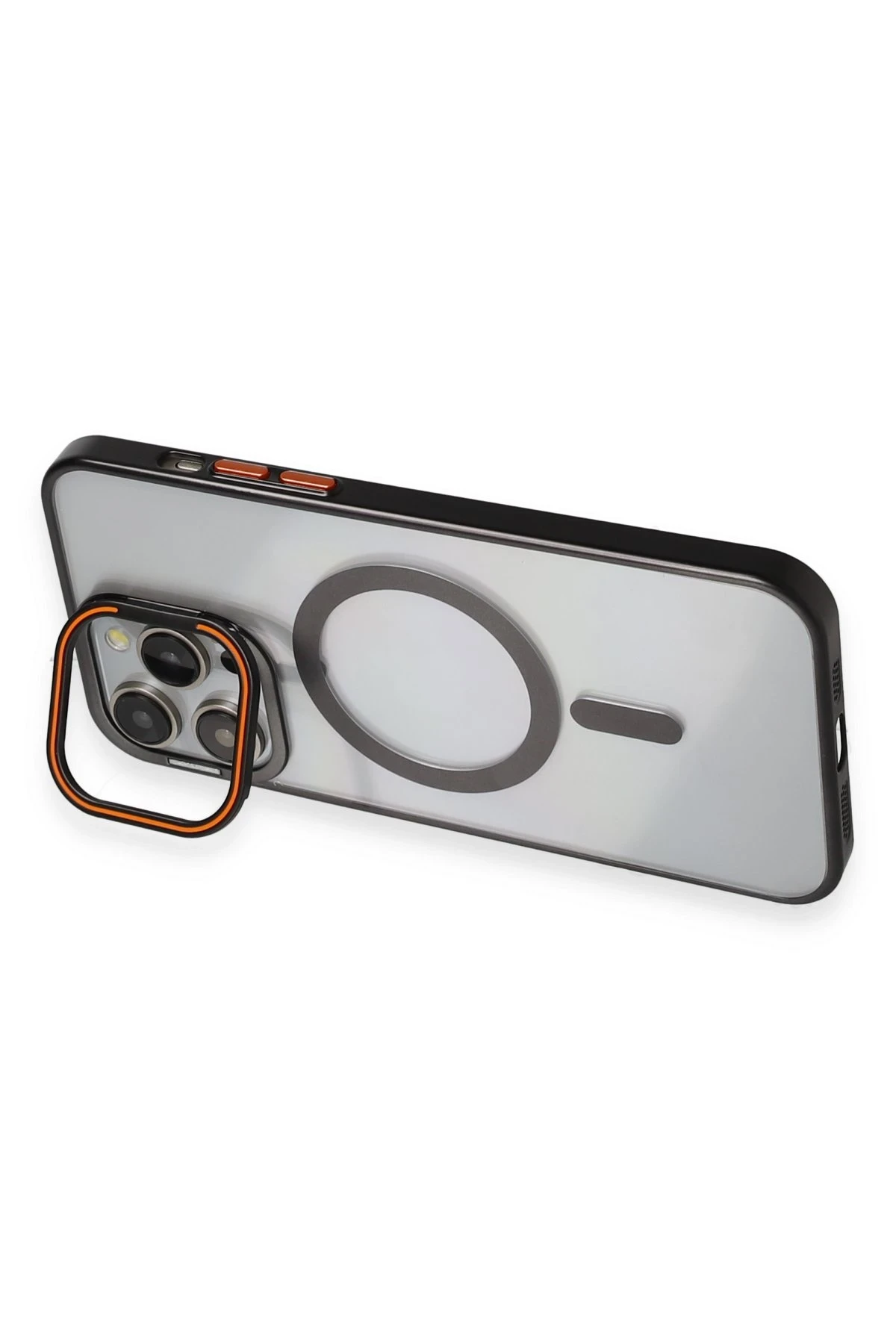 Joko Apple iPhone 14 Pro Max Crown Lens Standlı Magsafe Kapak - Siyah — görsel 3