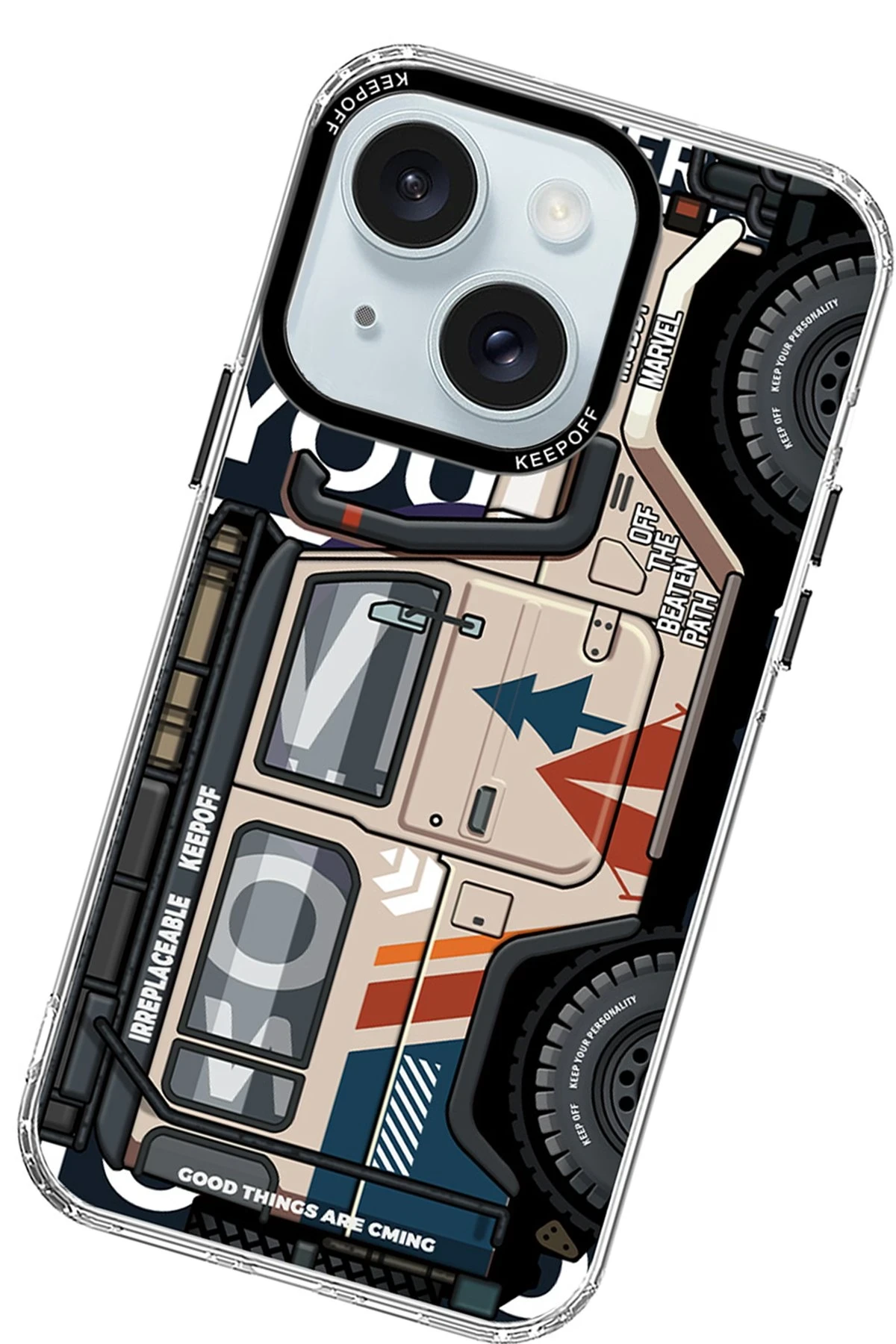 Keep Off Apple iPhone 15 Cross Country Travel Magsafe Kapak - Jungle — görsel 2