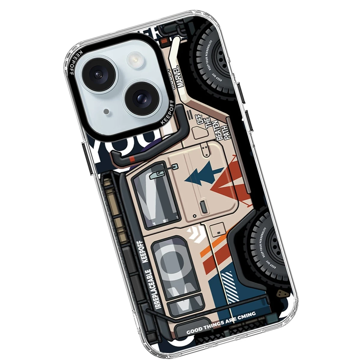 Keep Off Apple iPhone 15 Cross Country Travel Magsafe Kapak - Jungle — görsel 6