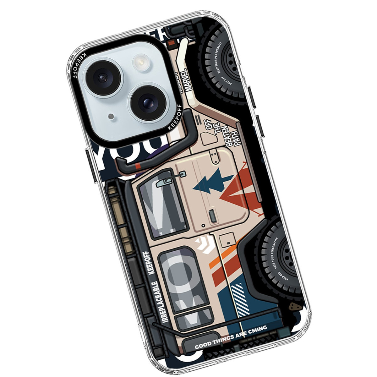 Keep Off Apple iPhone 15 Cross Country Travel Magsafe Kapak - Jungle — görsel 9