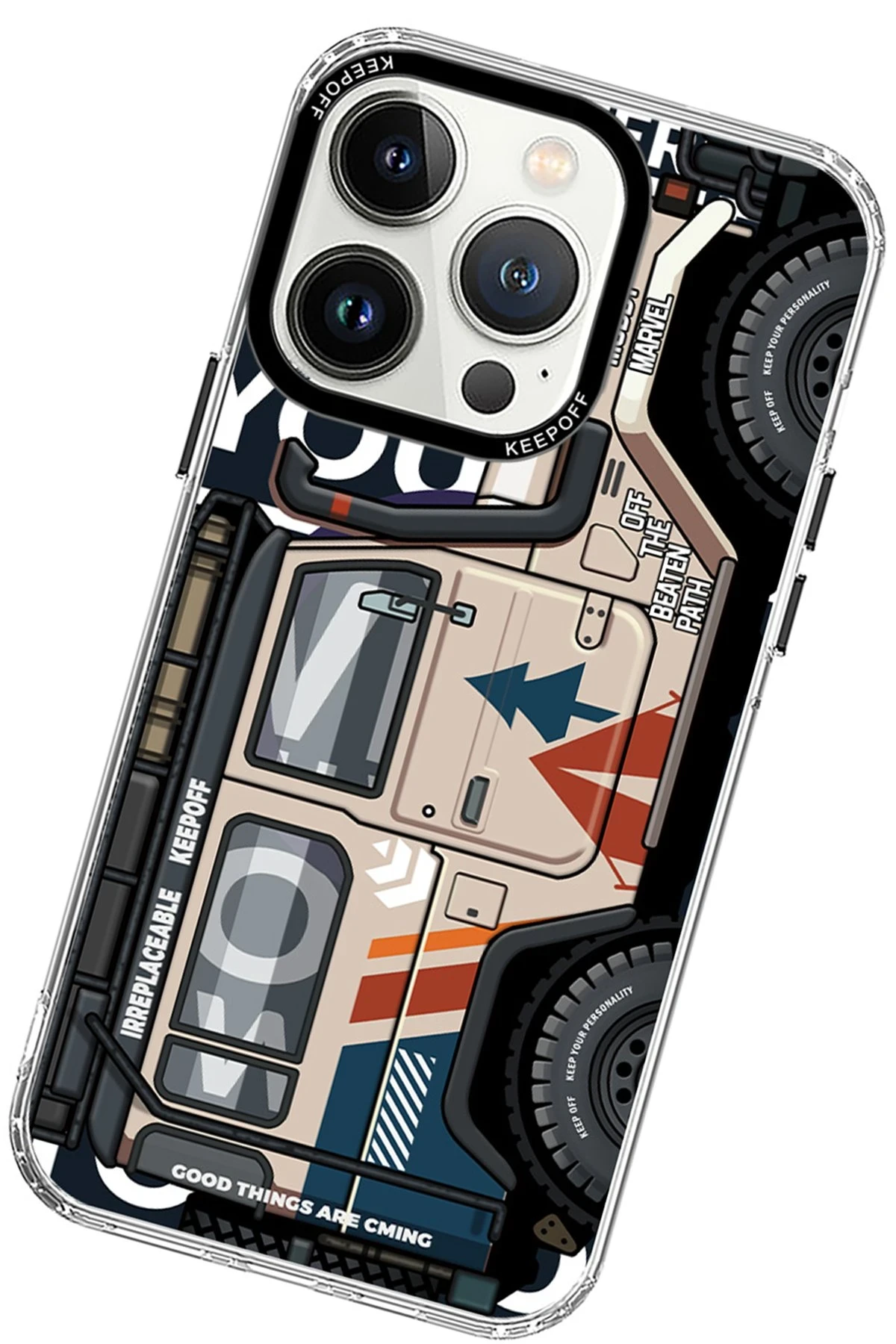 Keep Off Apple iPhone 15 Pro Cross Country Travel Magsafe Kapak - Jungle — görsel 2