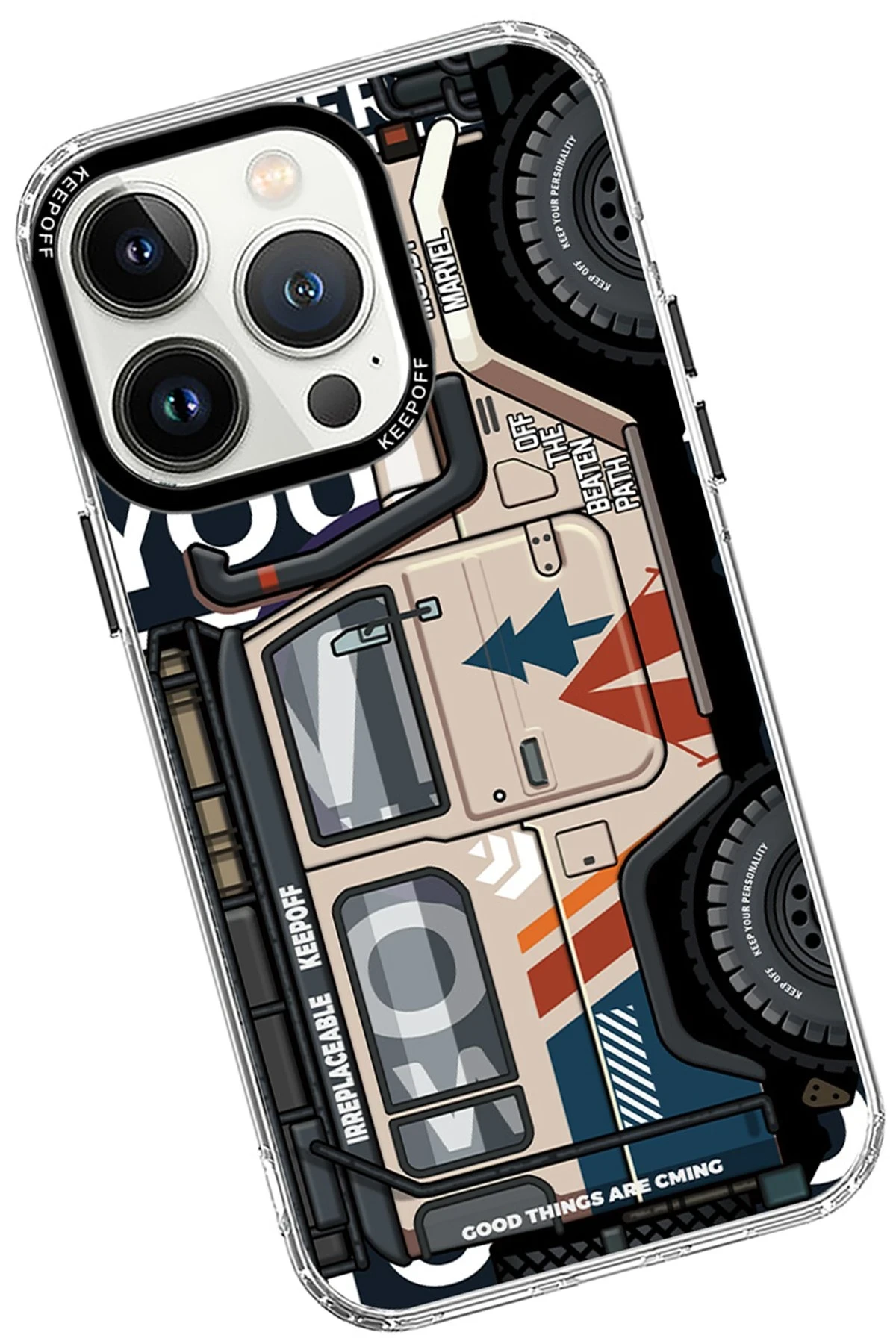 Keep Off Apple iPhone 15 Pro Cross Country Travel Magsafe Kapak - Jungle — görsel 3