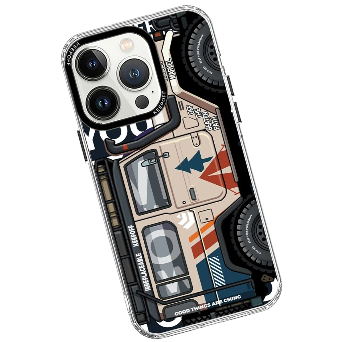 Keep Off Apple iPhone 15 Pro Cross Country Travel Magsafe Kapak - Jungle — görsel 6