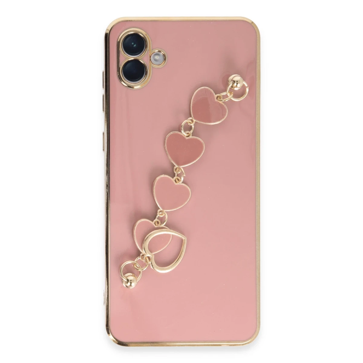 Newface Samsung Galaxy A04E Kılıf Esila Silikon - Pudra