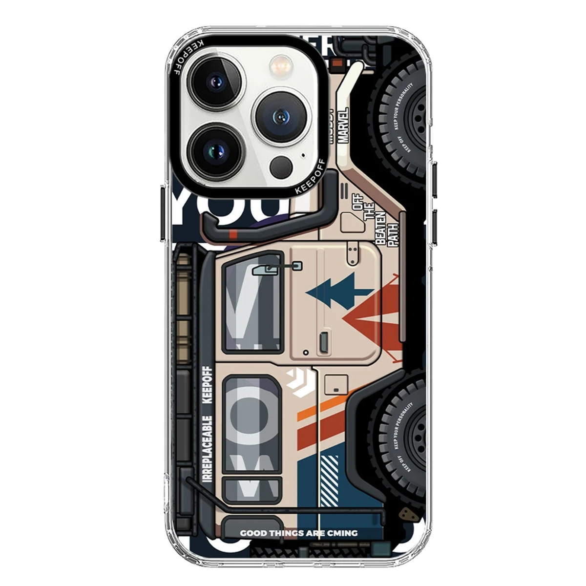 Keep Off Apple iPhone 15 Pro Max Cross Country Travel Magsafe Kapak - Jungle — görsel 4