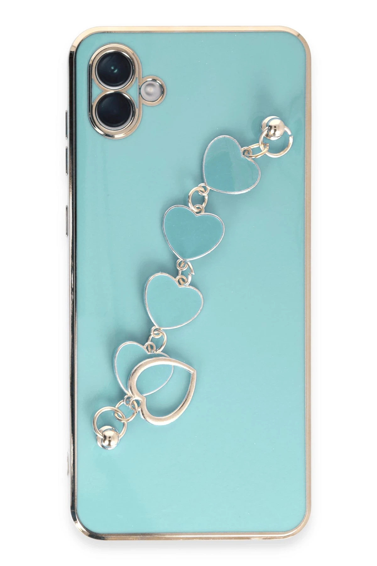 Newface Samsung Galaxy A04E Kılıf Esila Silikon - Su Yeşili