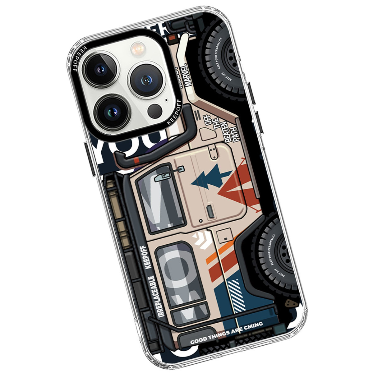 Keep Off Apple iPhone 15 Pro Max Cross Country Travel Magsafe Kapak - Jungle — görsel 9