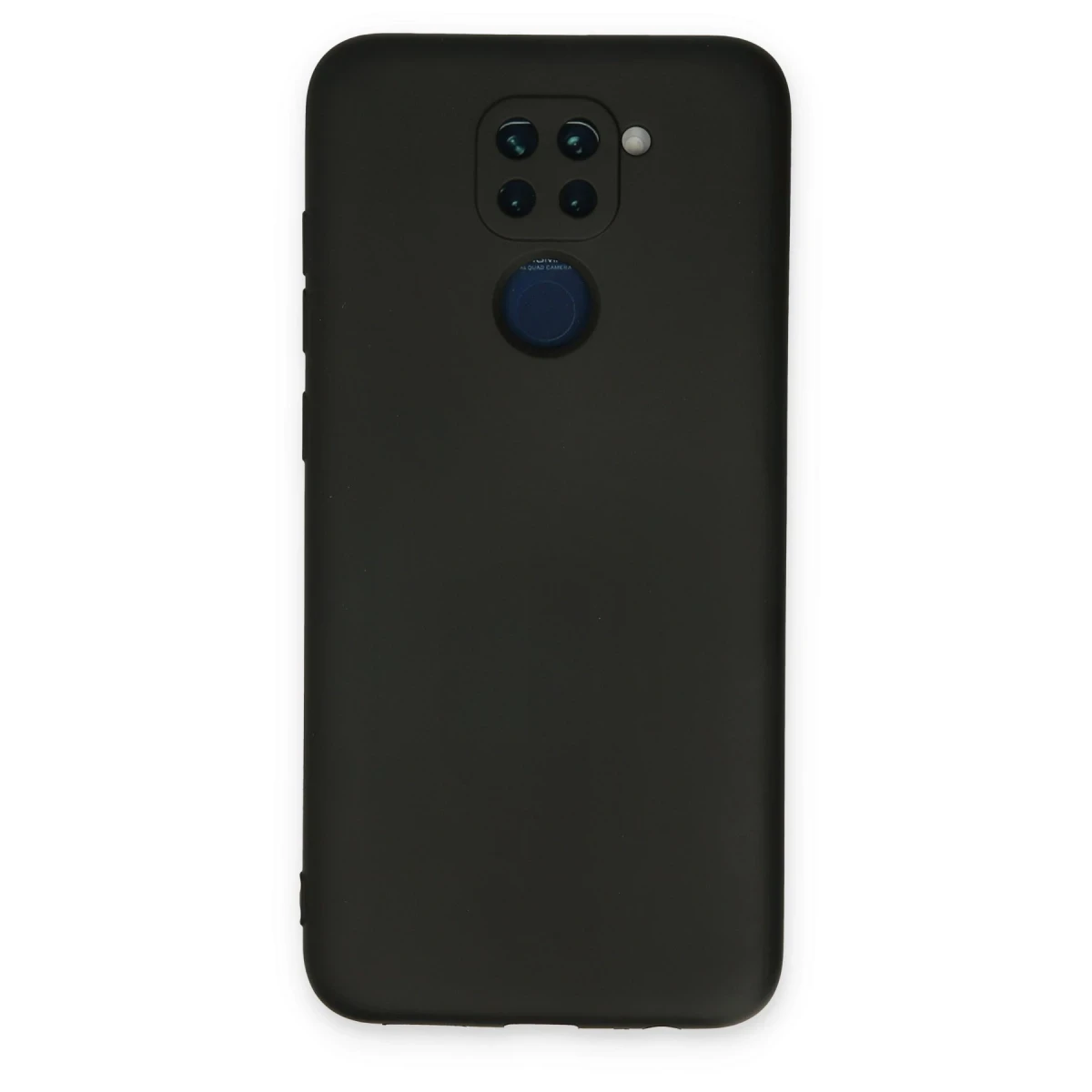 Newface Xiaomi Redmi Note 9 Kılıf Nano içi Kadife Silikon - Siyah