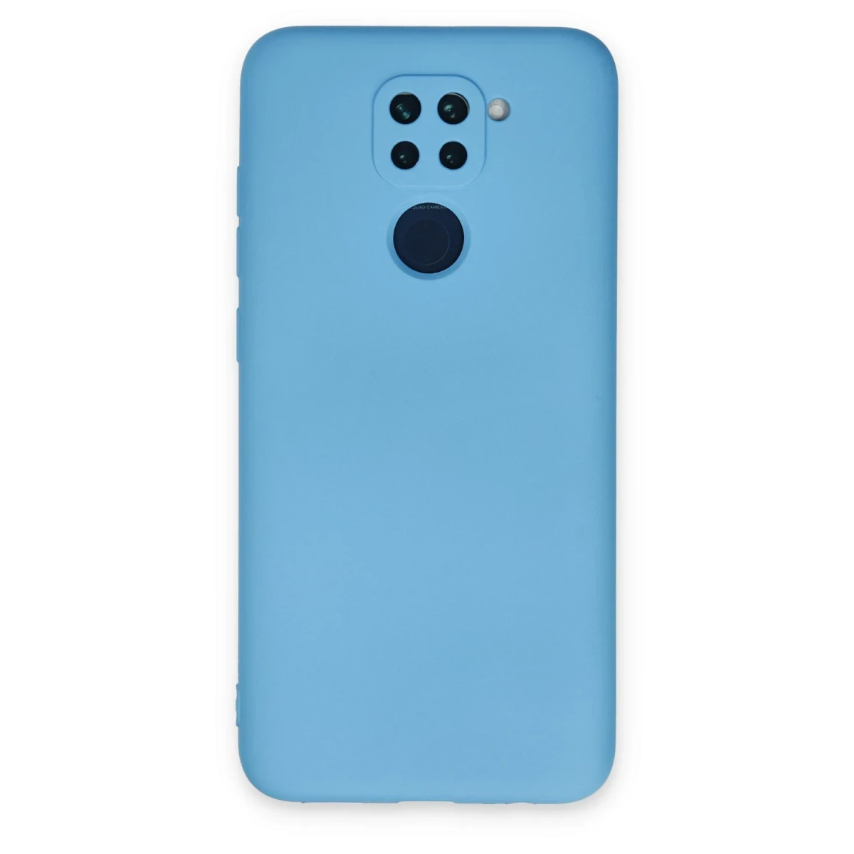 Newface Xiaomi Redmi Note 9 Kılıf Nano içi Kadife Silikon - Mavi