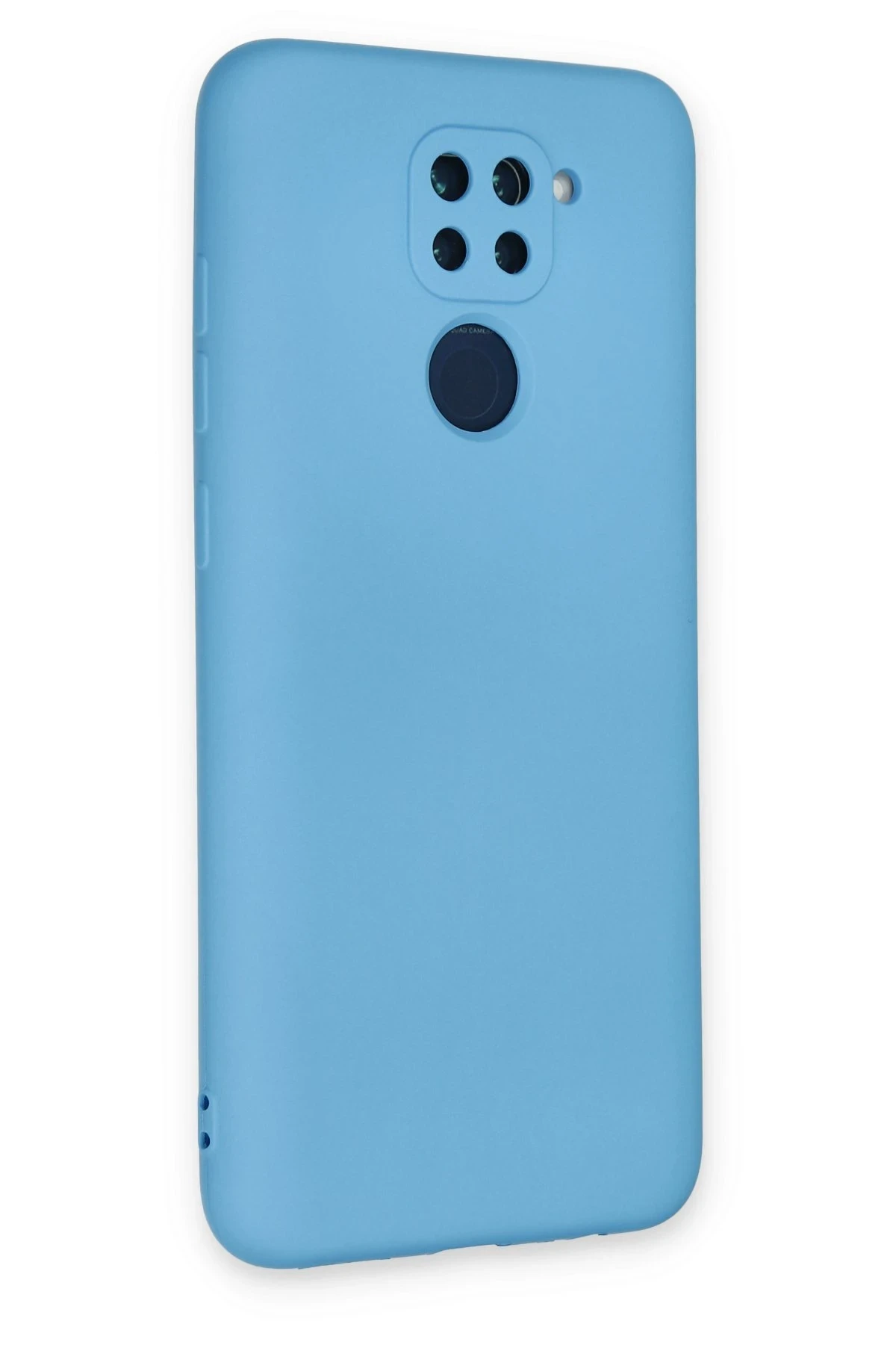Newface Xiaomi Redmi Note 9 Kılıf Nano içi Kadife Silikon - Mavi