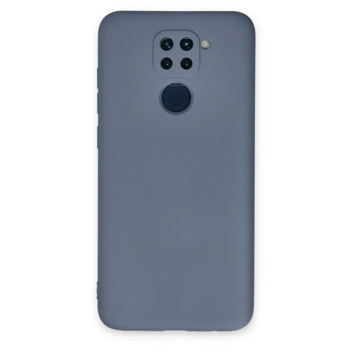 Newface Xiaomi Redmi Note 9 Kılıf Nano içi Kadife Silikon - Gri