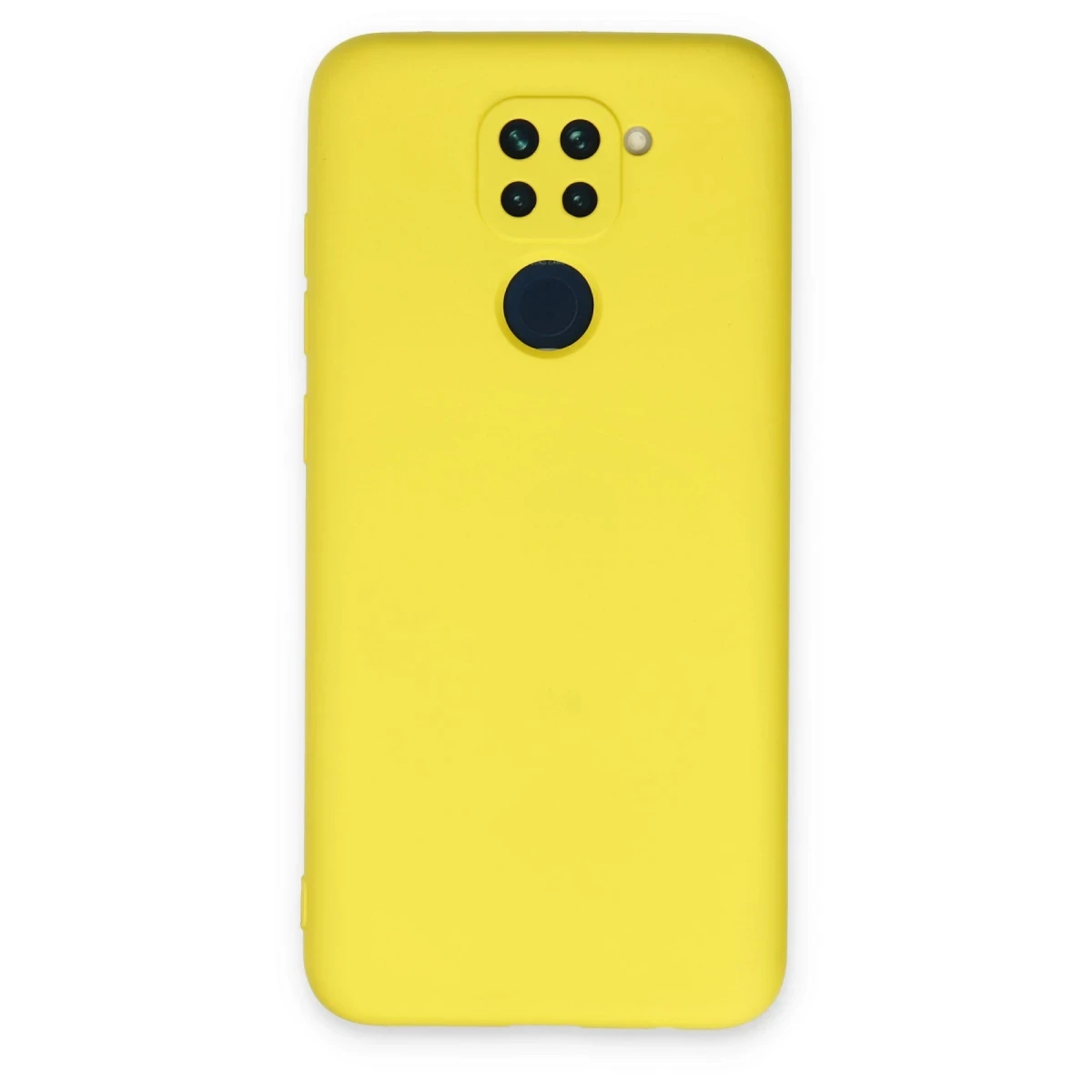 Newface Xiaomi Redmi Note 9 Kılıf Nano içi Kadife Silikon - Sarı