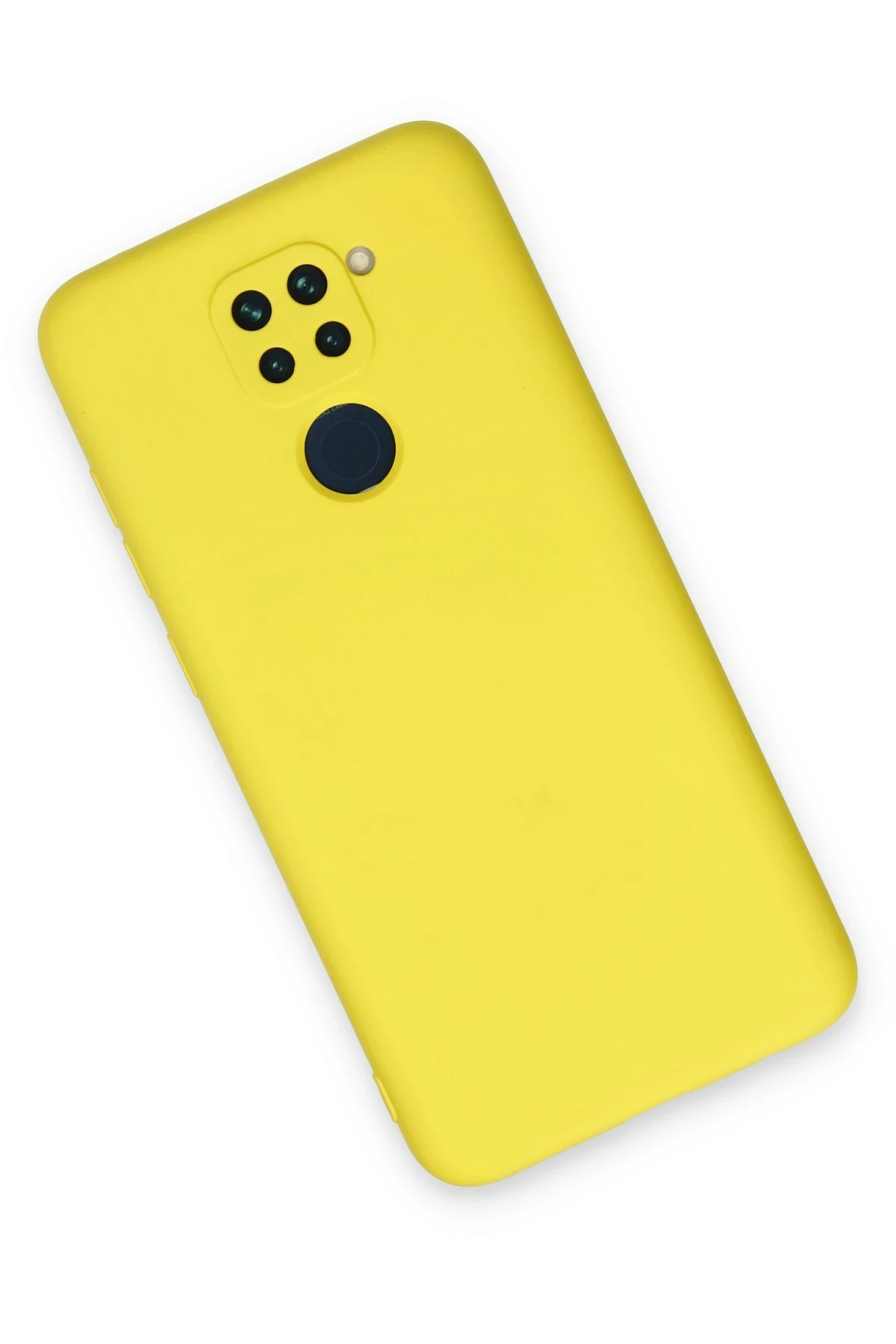 Newface Xiaomi Redmi Note 9 Kılıf Nano içi Kadife Silikon - Sarı