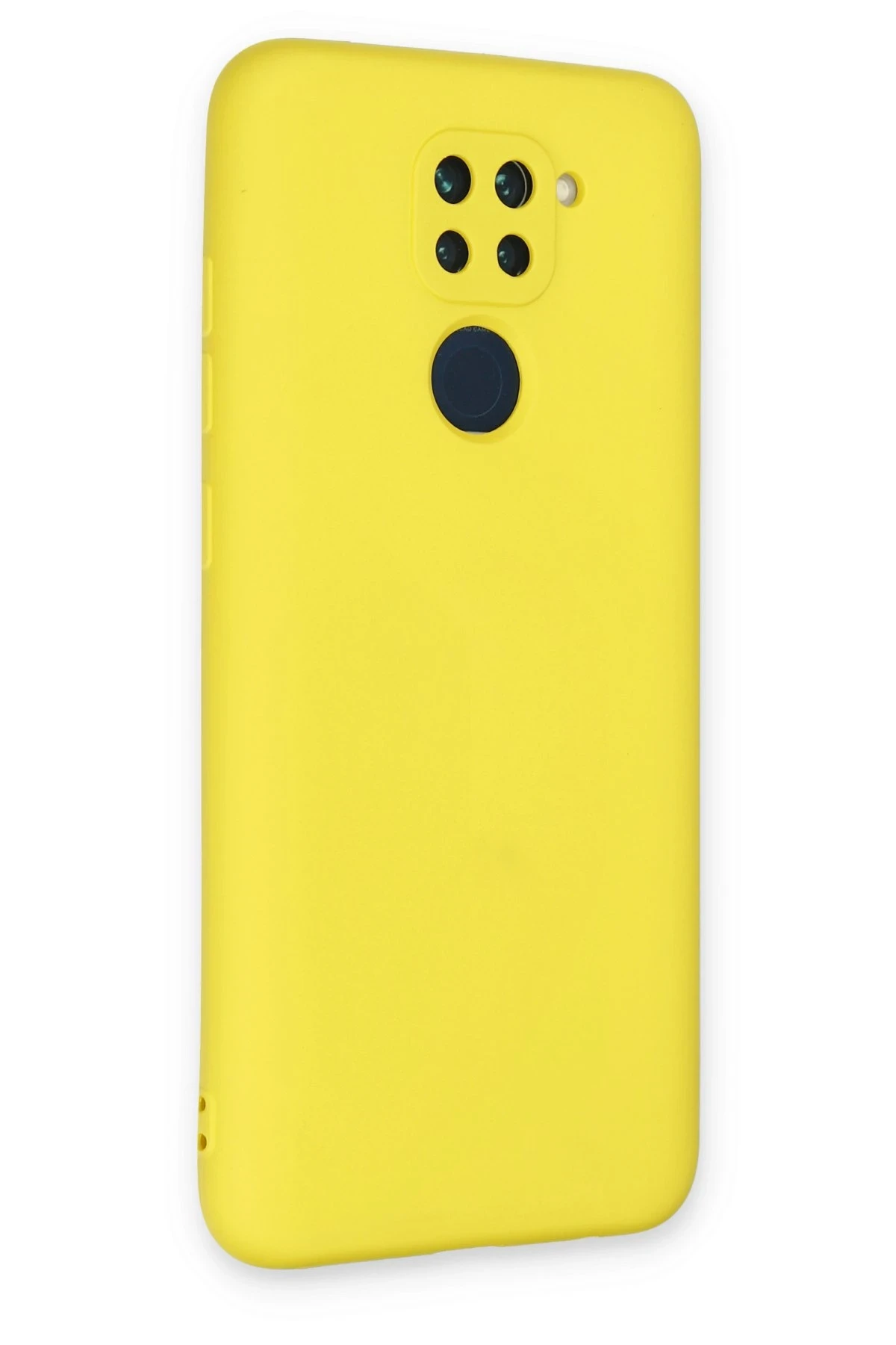 Newface Xiaomi Redmi Note 9 Kılıf Nano içi Kadife Silikon - Sarı