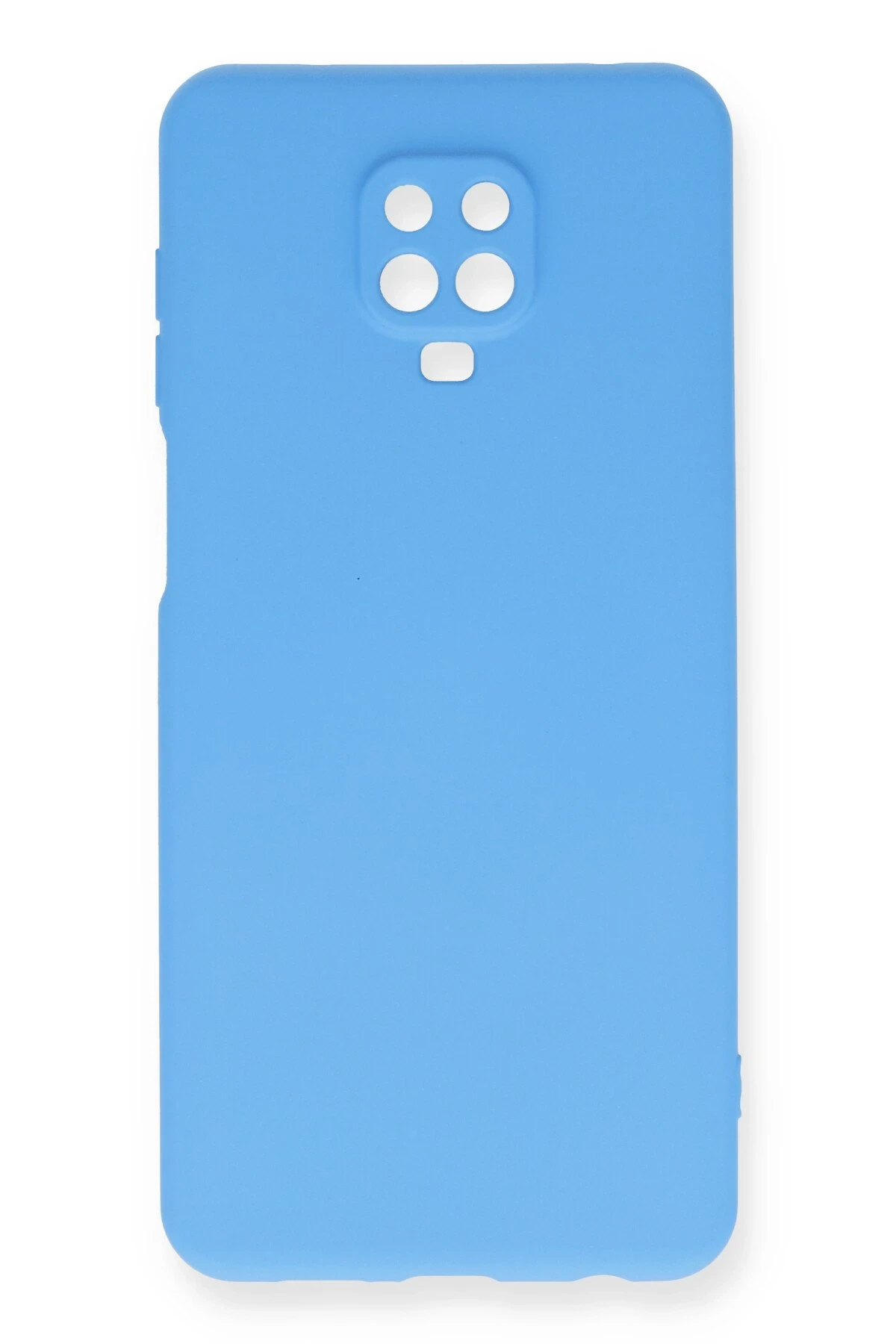 Newface Xiaomi Redmi Note 9 Pro Kılıf Nano içi Kadife Silikon - Mavi