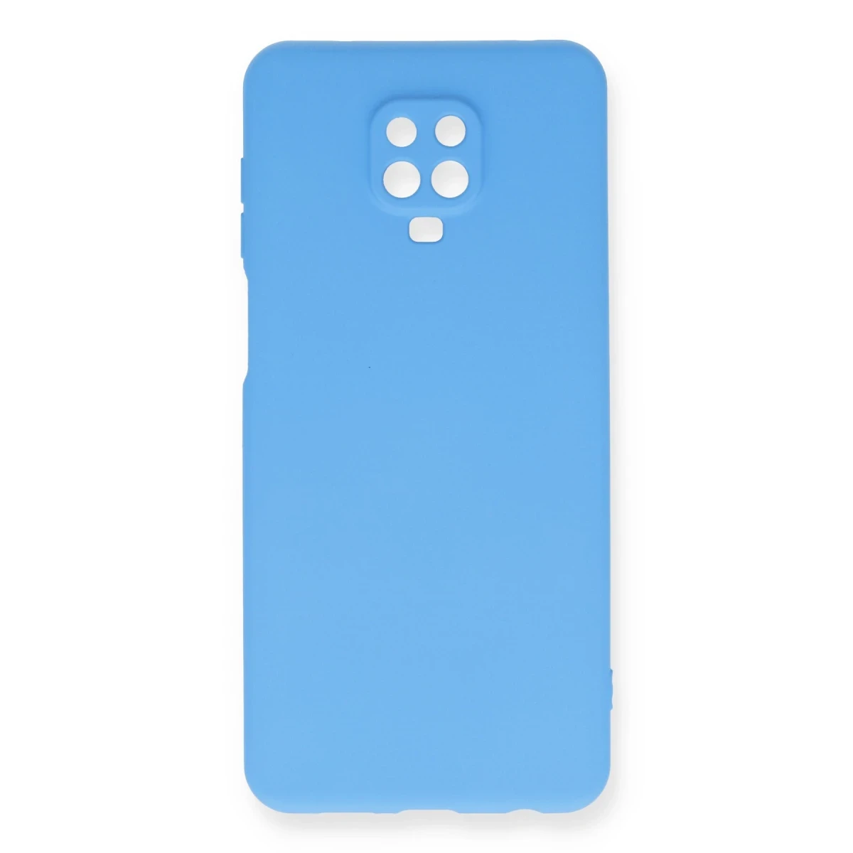 Newface Xiaomi Redmi Note 9 Pro Kılıf Nano içi Kadife Silikon - Mavi