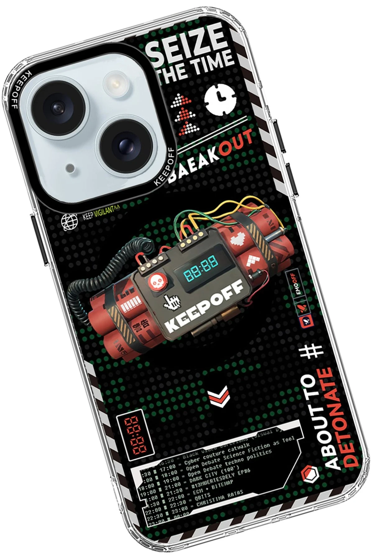 Keep Off Apple iPhone 15 Battlefield Magsafe Kapak - Blasting — görsel 3
