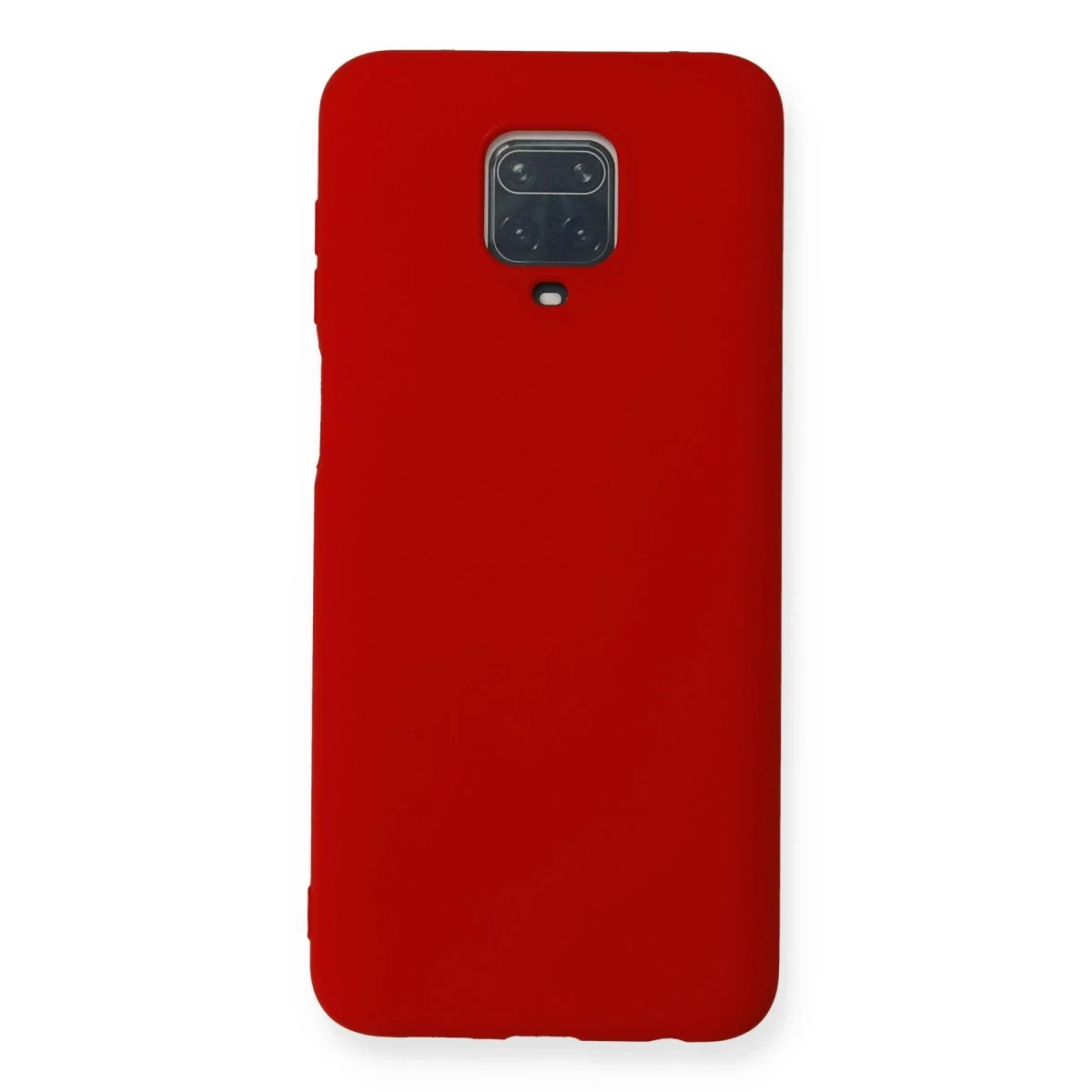 Newface Xiaomi Redmi Note 9 Pro Kılıf Nano içi Kadife Silikon - Kırmızı