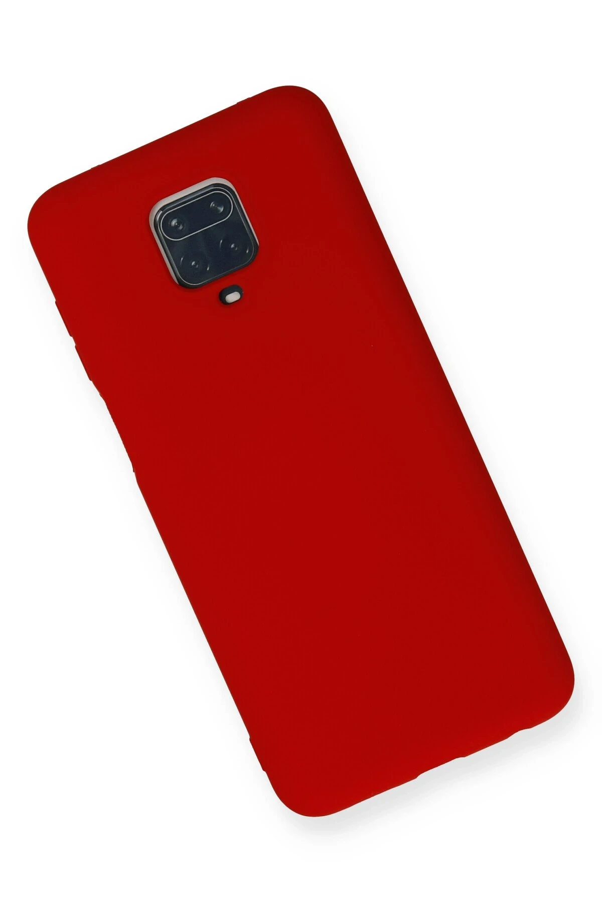Newface Xiaomi Redmi Note 9 Pro Kılıf Nano içi Kadife Silikon - Kırmızı