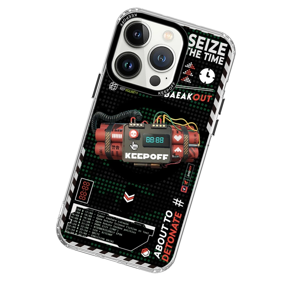 Keep Off Apple iPhone 15 Pro Battlefield Magsafe Kapak - Blasting — görsel 6