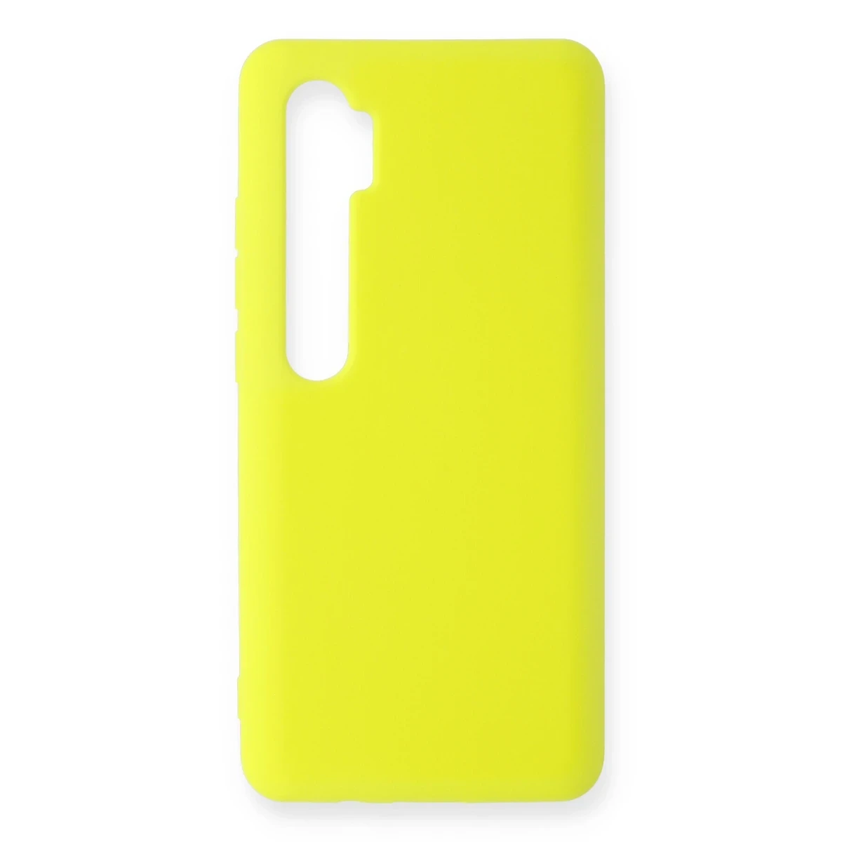 Newface Xiaomi Mi Note 10 Lite Kılıf Nano içi Kadife Silikon - Sarı