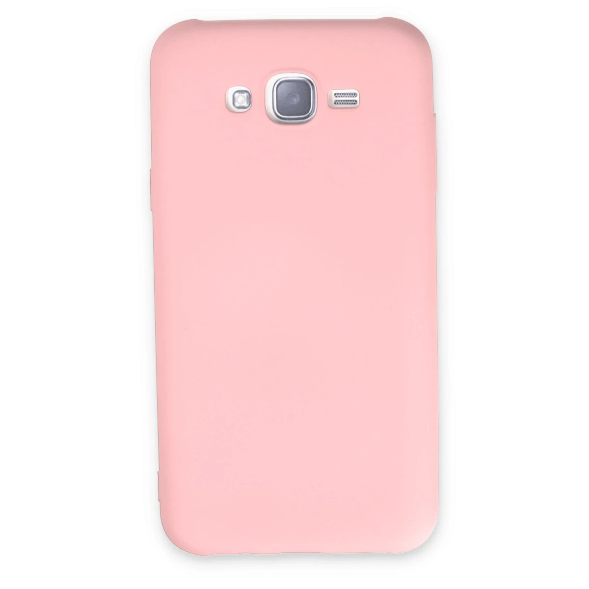 Newface Samsung Galaxy J7 Kılıf Nano içi Kadife Silikon - Pudra