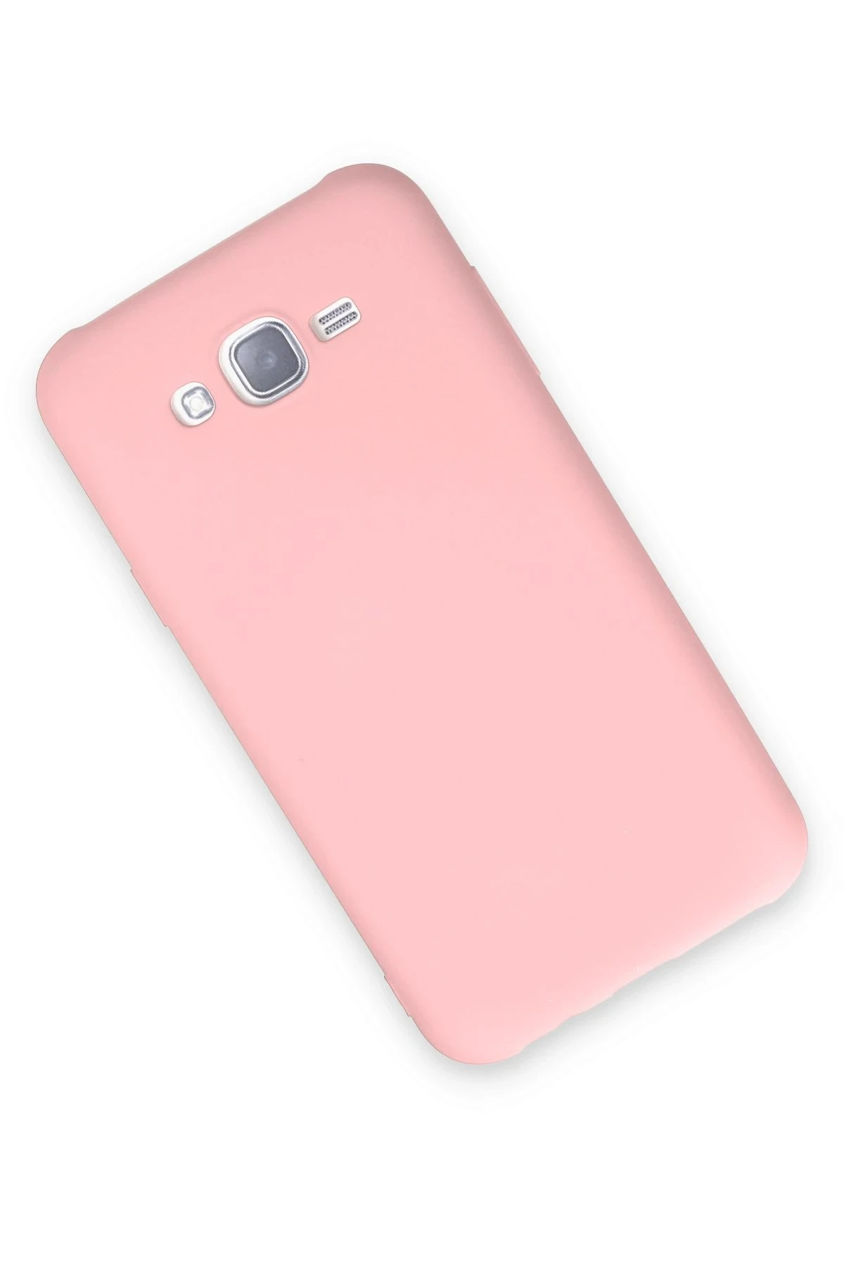Newface Samsung Galaxy J7 Kılıf Nano içi Kadife Silikon - Pudra