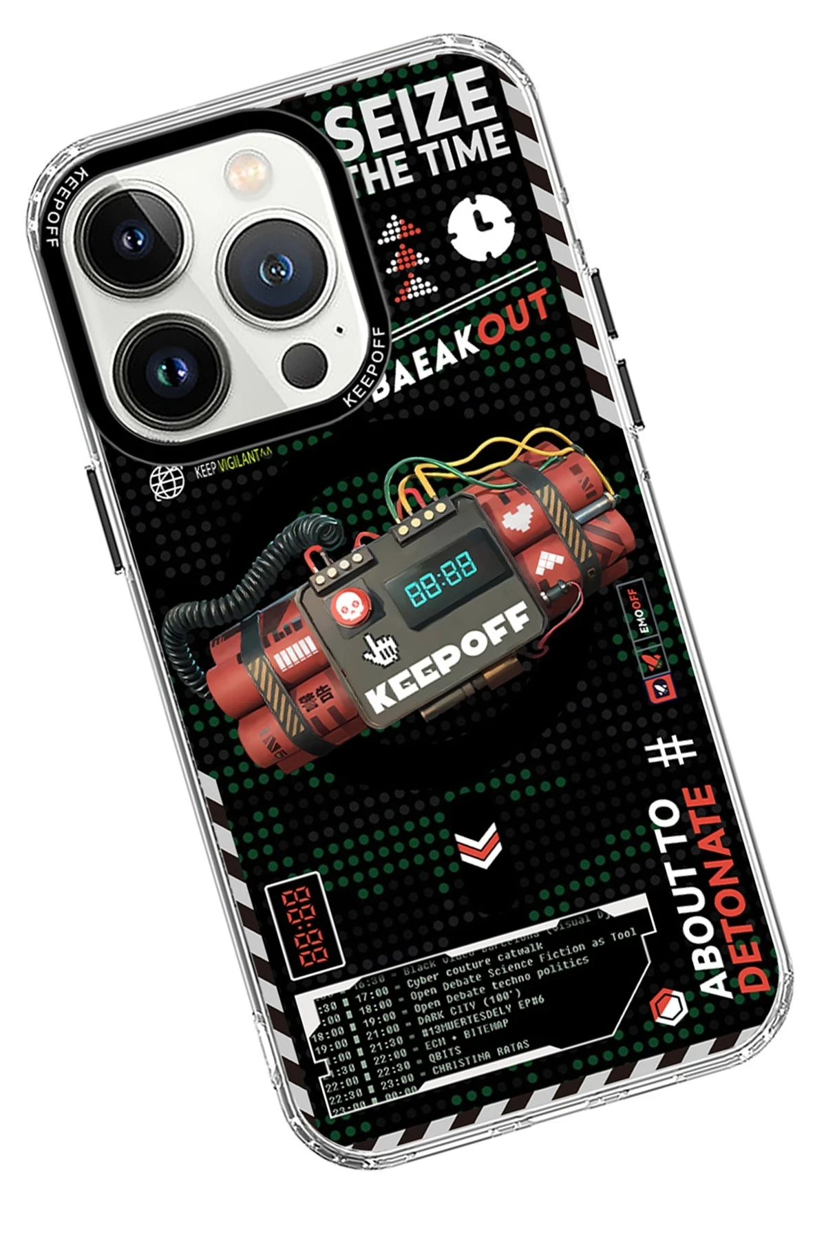 Keep Off Apple iPhone 15 Pro Max Battlefield Magsafe Kapak - Blasting — görsel 2