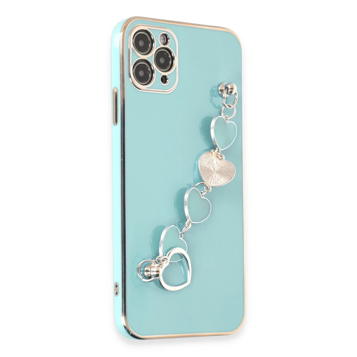 Newface Apple iPhone 11 Pro Kılıf Esila Silikon - Su Yeşili