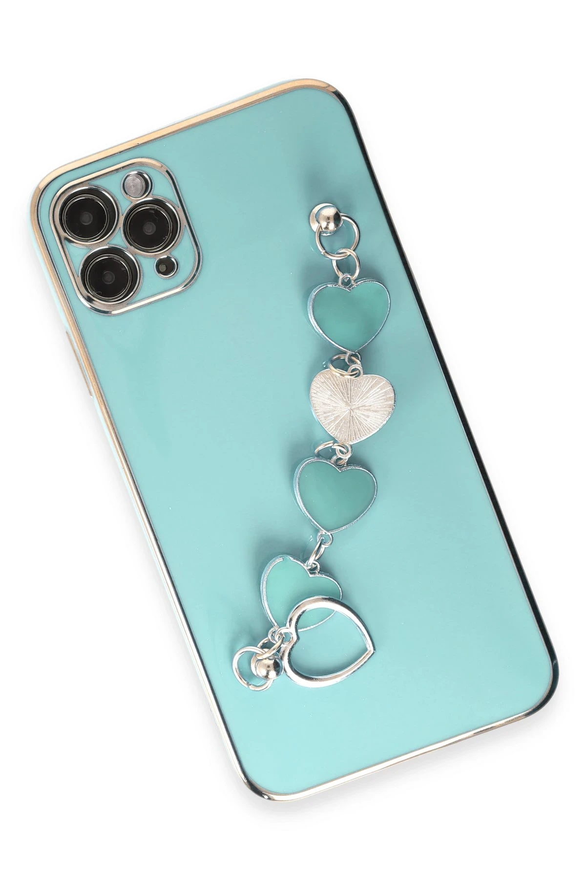 Newface iPhone 11 Pro Kılıf Esila Silikon - Su Yeşili