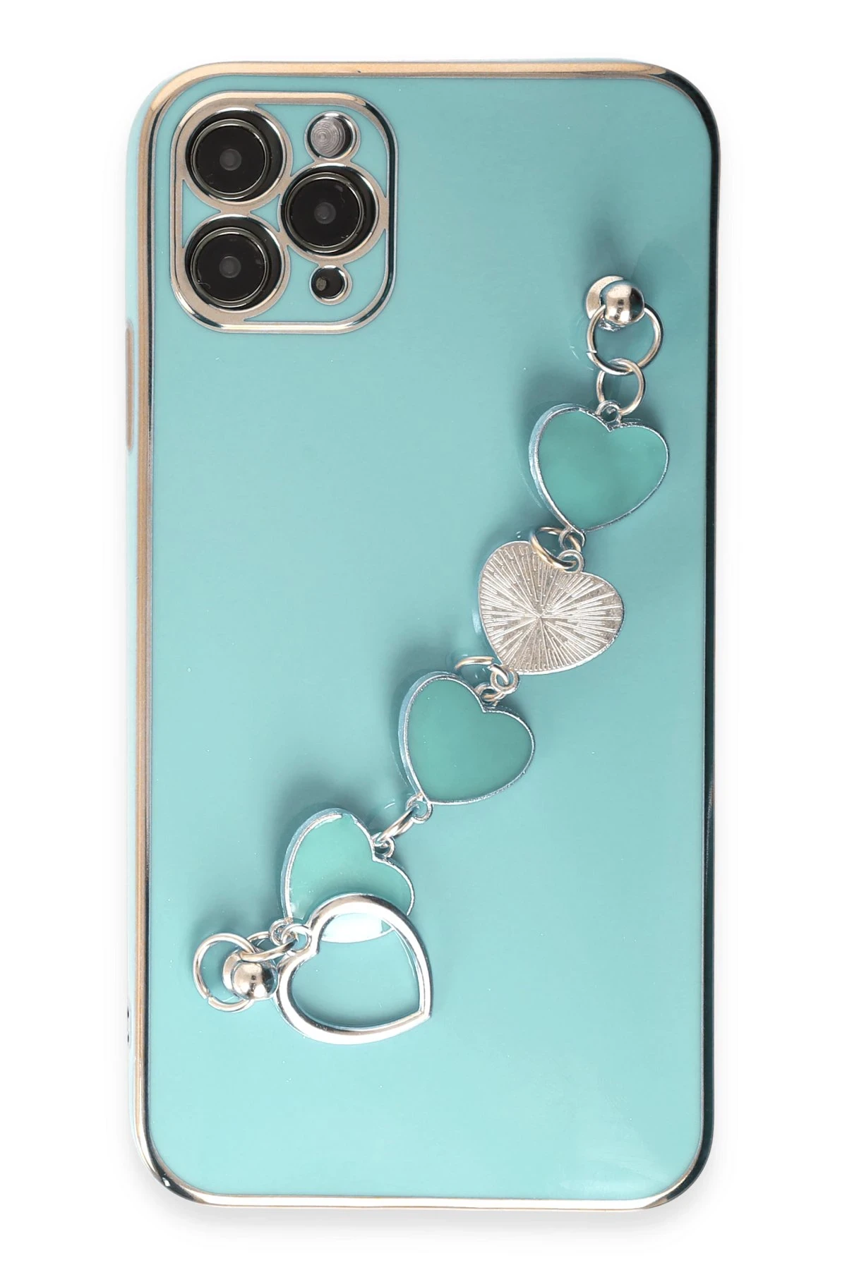 Newface iPhone 11 Pro Max Kılıf Esila Silikon - Su Yeşili