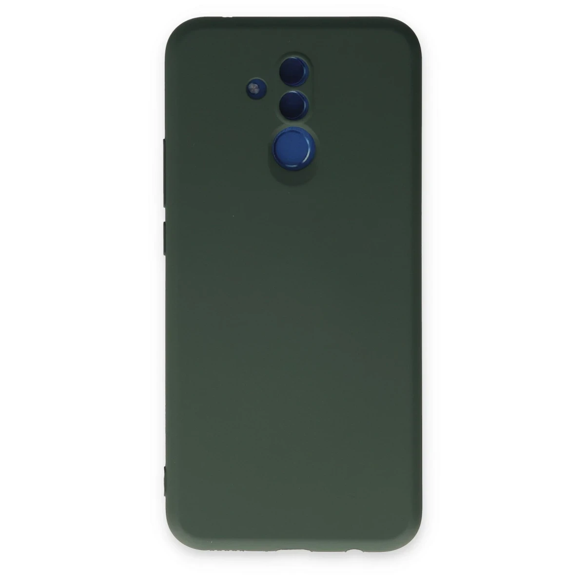 Newface Huawei Mate 20 Lite Kılıf Nano içi Kadife Silikon - Koyu Yeşil