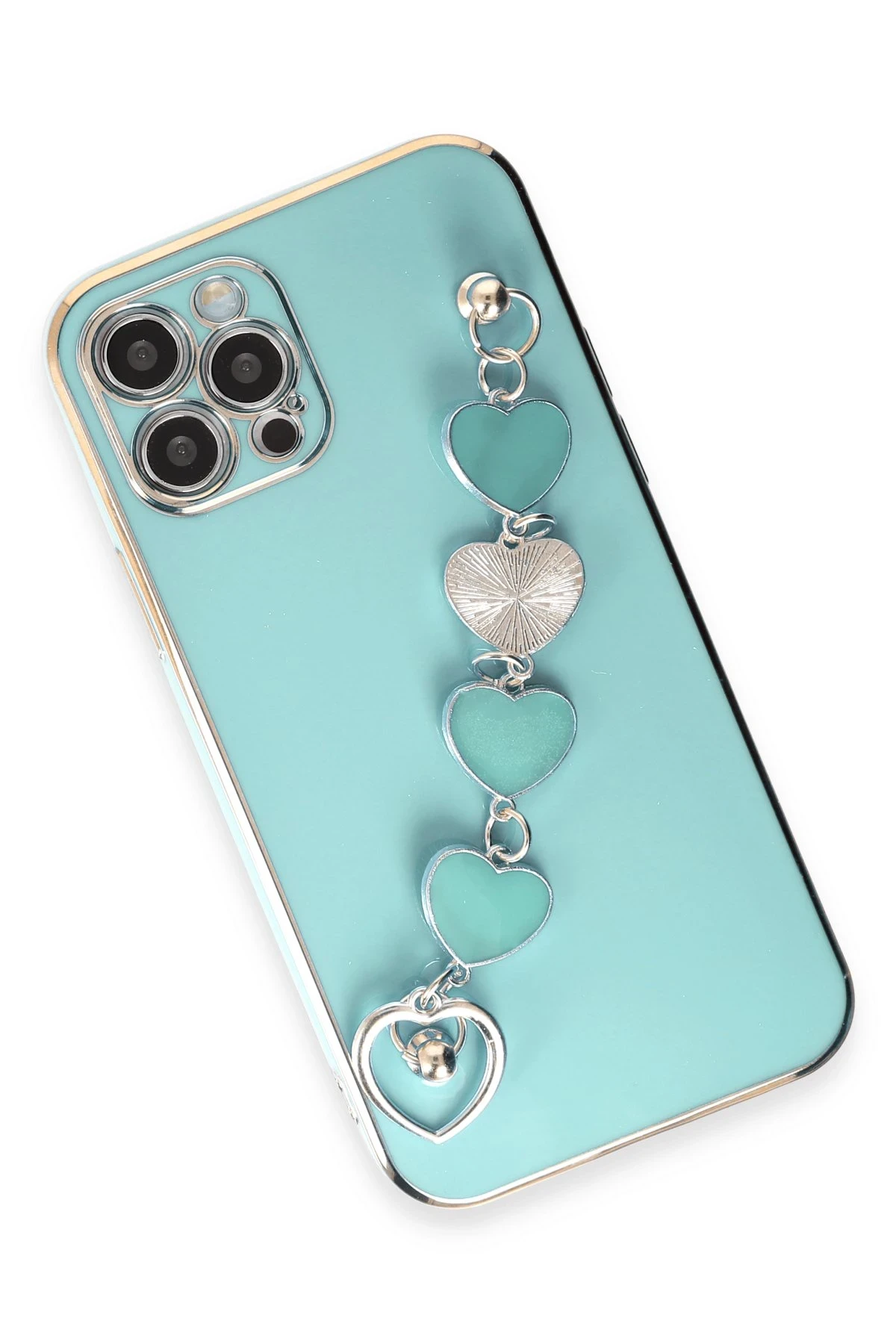 Newface iPhone 12 Pro Kılıf Esila Silikon - Su Yeşili