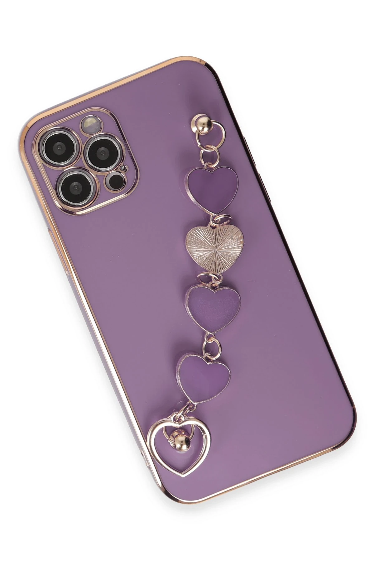 Newface iPhone 12 Pro Kılıf Esila Silikon - Mor