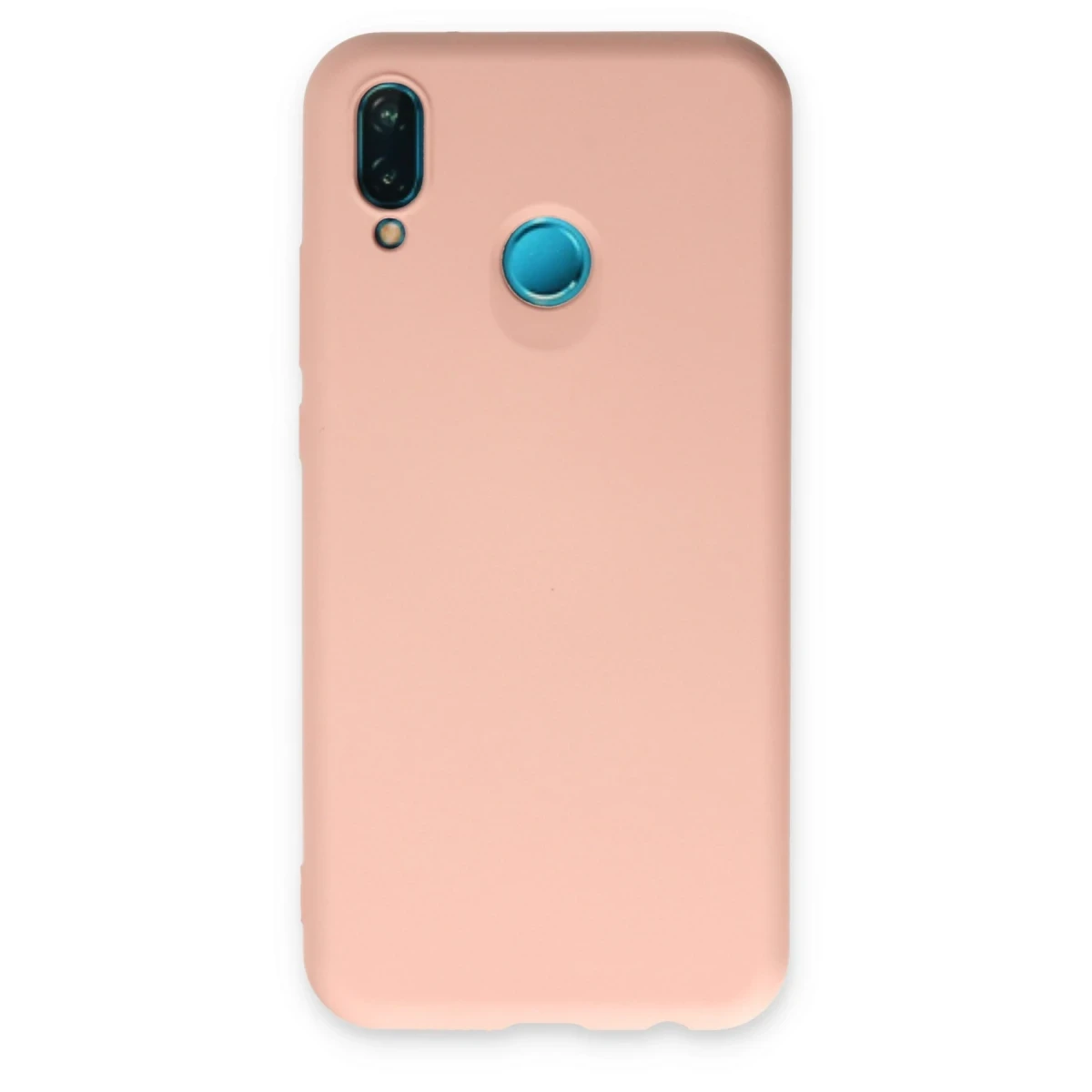 Newface Huawei P20 Lite Kılıf Nano içi Kadife Silikon - Pudra