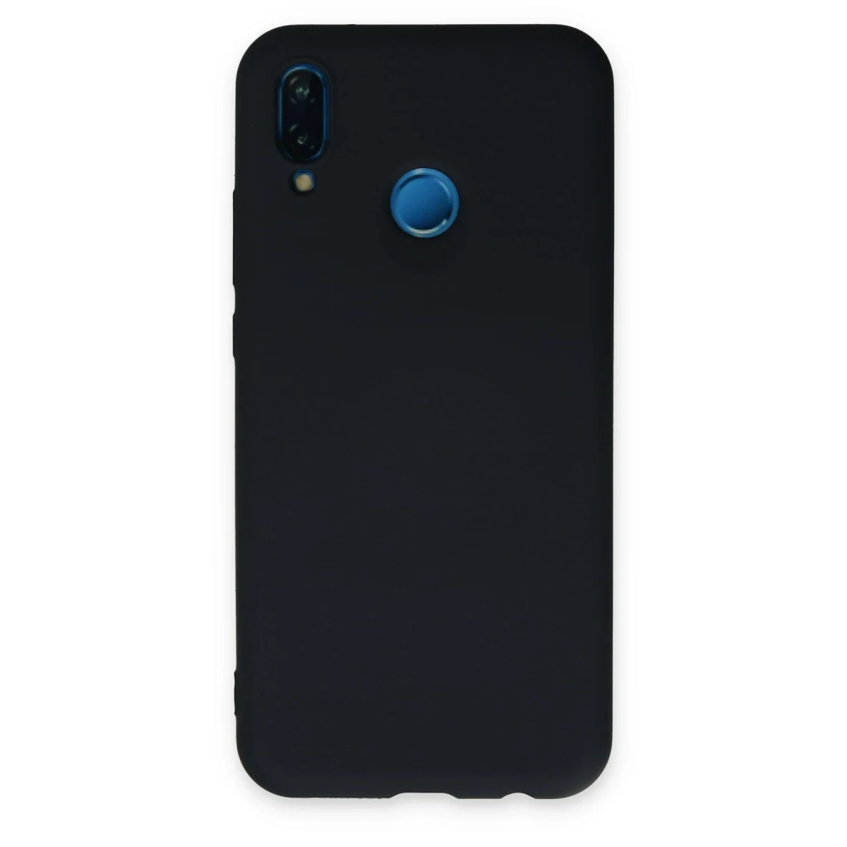 Newface Huawei P20 Lite Kılıf Nano içi Kadife Silikon - Lacivert