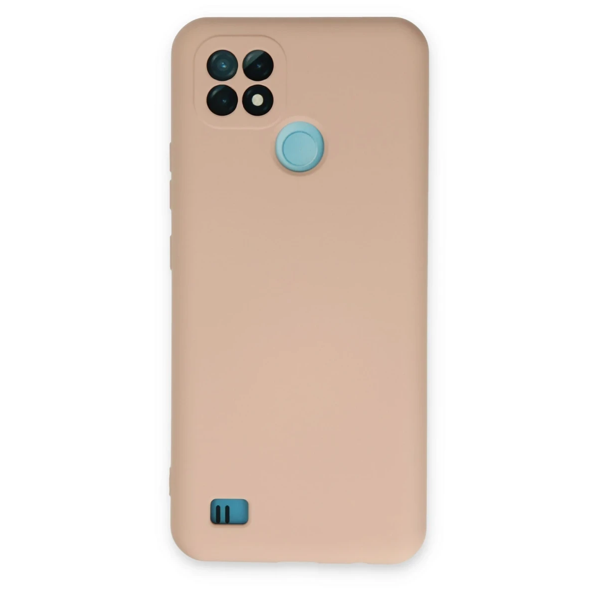 Newface Realme C21 Kılıf Nano içi Kadife Silikon - Pudra