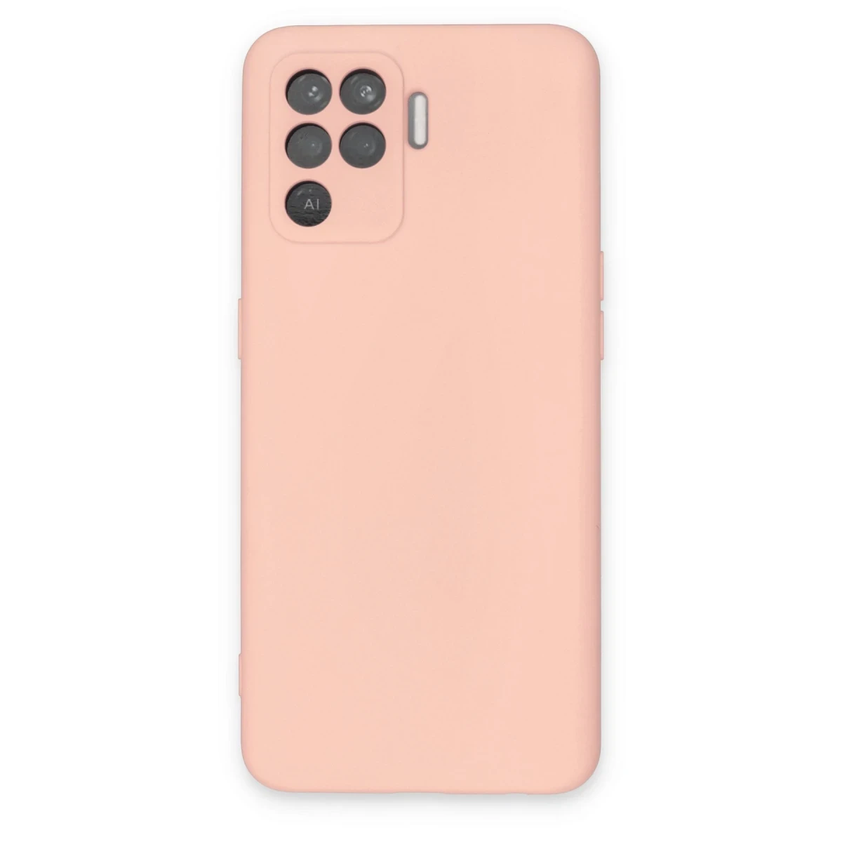 Newface Oppo Reno 5 Lite Kılıf Nano içi Kadife Silikon - Pudra