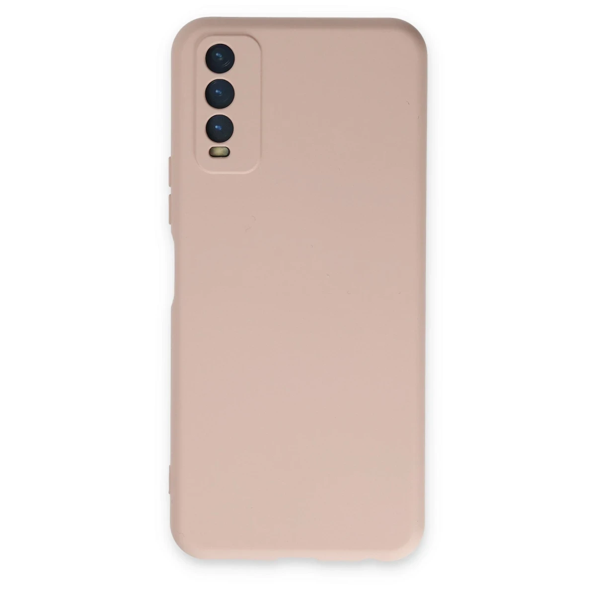 Newface Vivo Y11S Kılıf Nano içi Kadife Silikon - Pudra