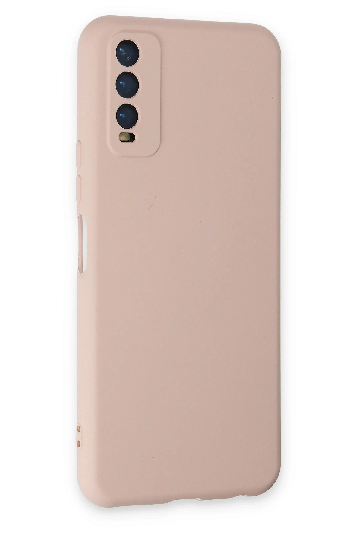 Newface Vivo Y11S Kılıf Nano içi Kadife Silikon - Pudra